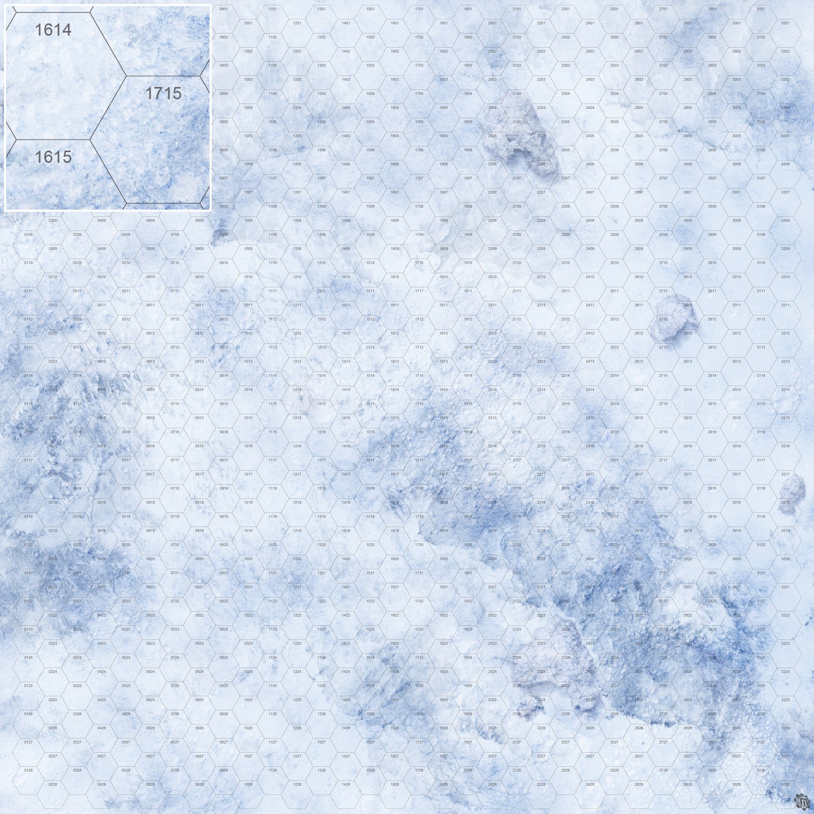 Mats by Mars: Glacial Pass Tabletop Wargaming Play Mat