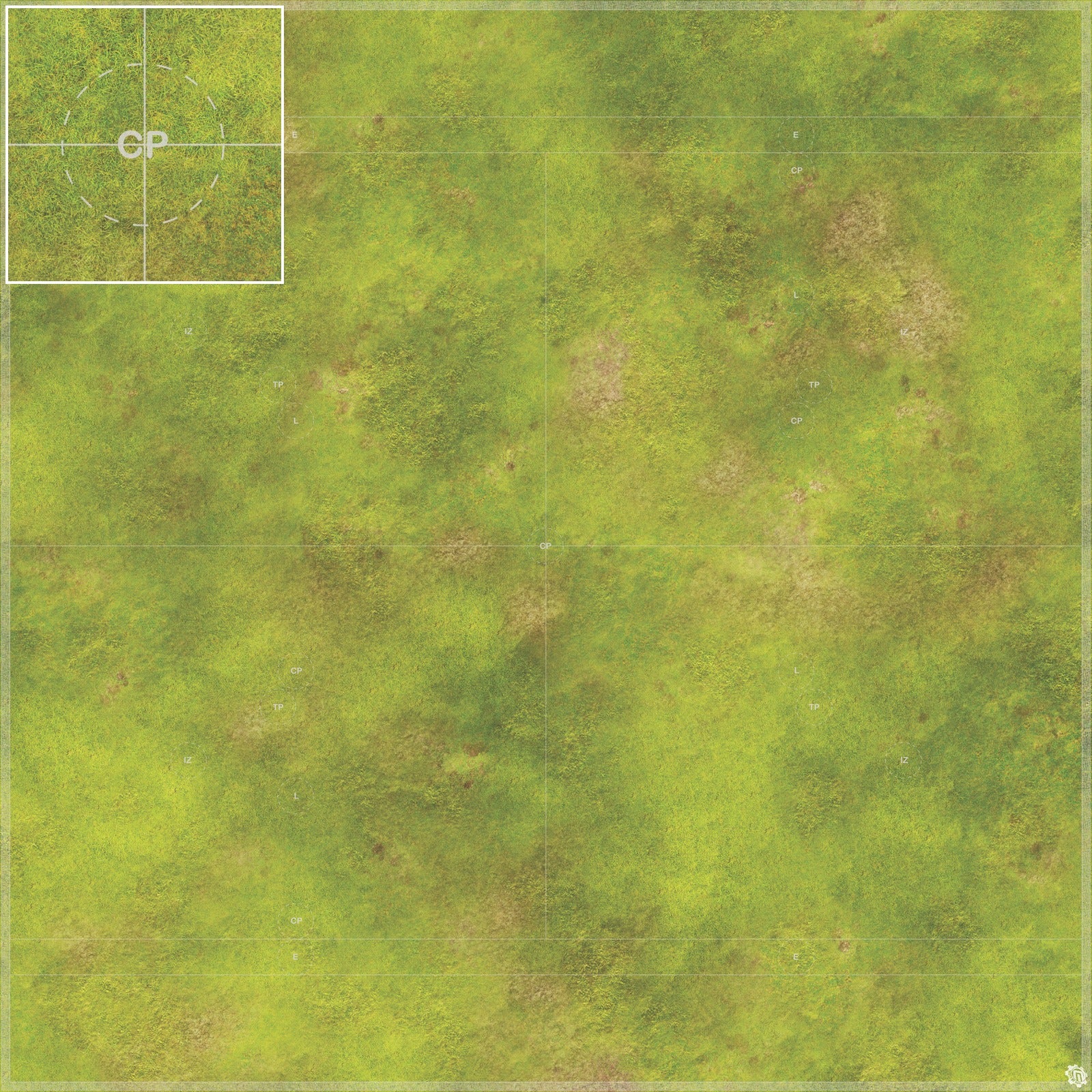 Mats by Mars: Peaceful Prairie Tabletop Wargaming Play Mat