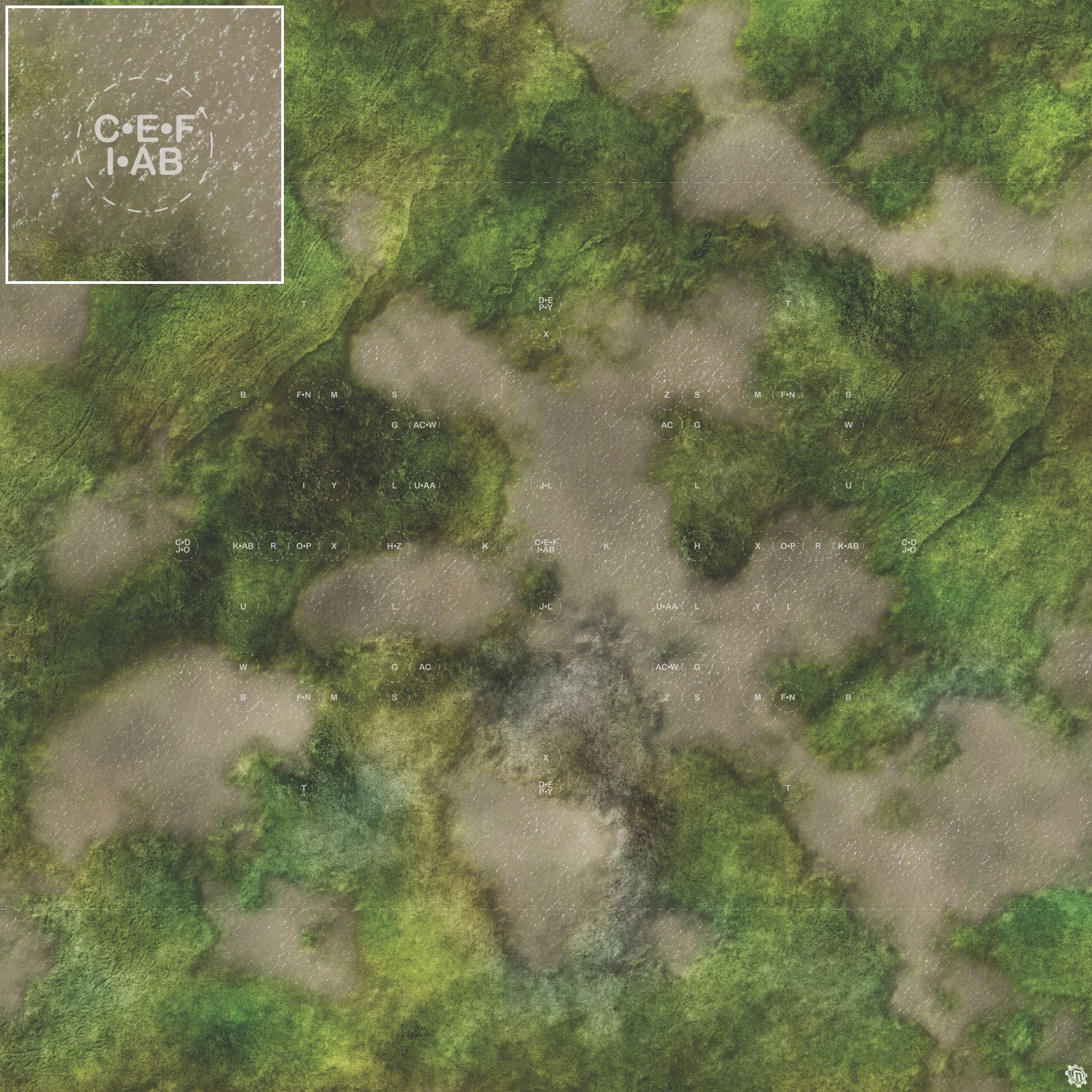 Mats by Mars: Bayou Country Tabletop Wargaming Play Mat