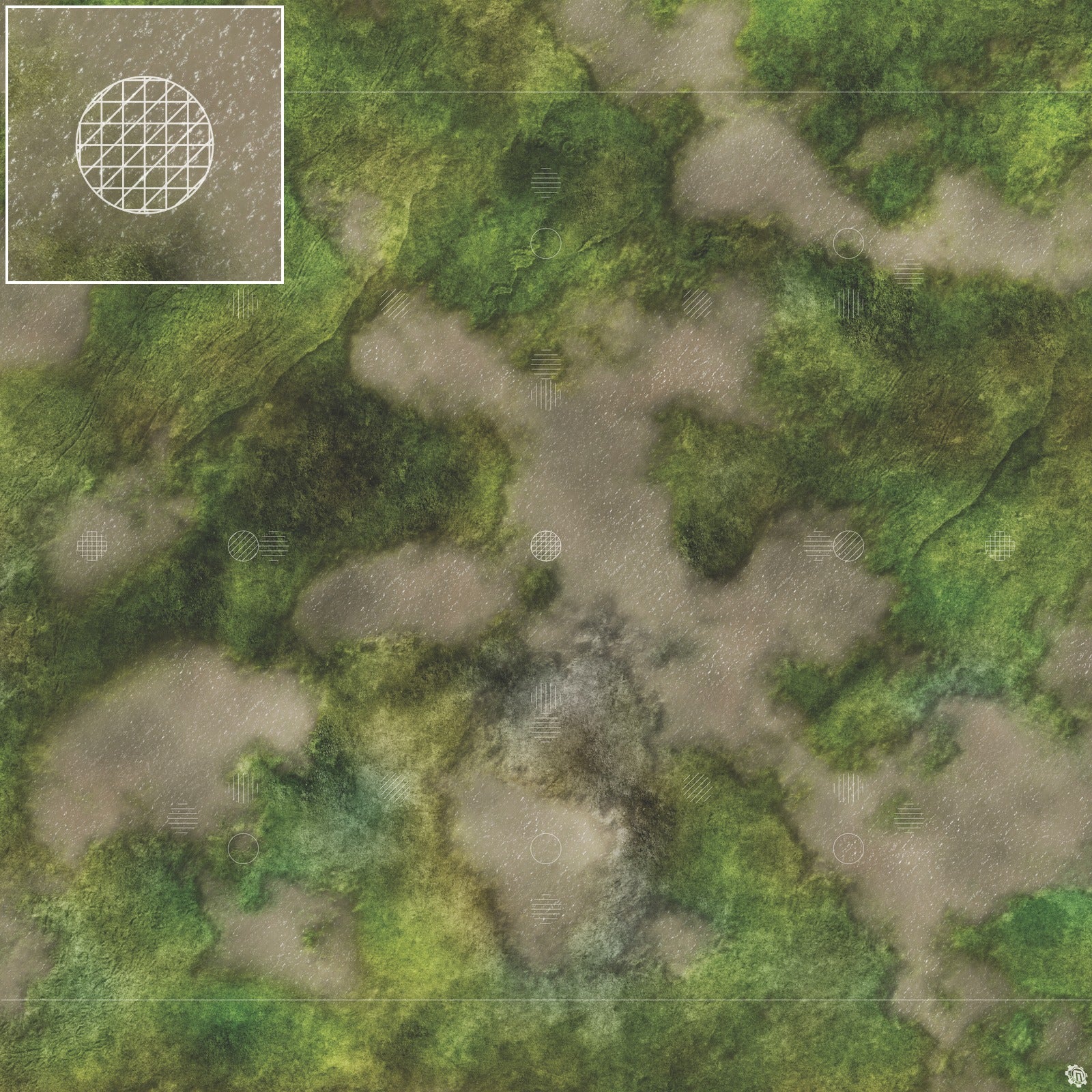 Mats by Mars: Bayou Country Tabletop Wargaming Play Mat