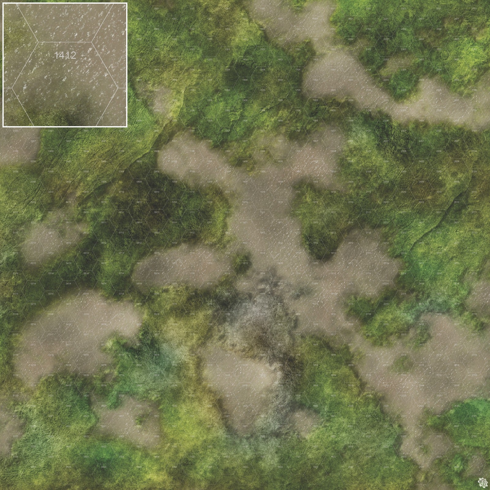 Mats by Mars: Bayou Country Tabletop Wargaming Play Mat