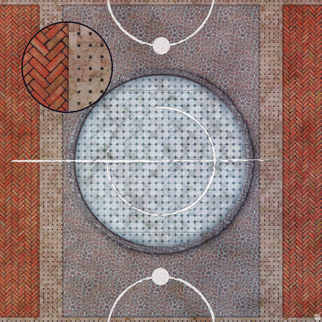 Mats by Mars: Piazza Tabletop Wargaming Play Mat