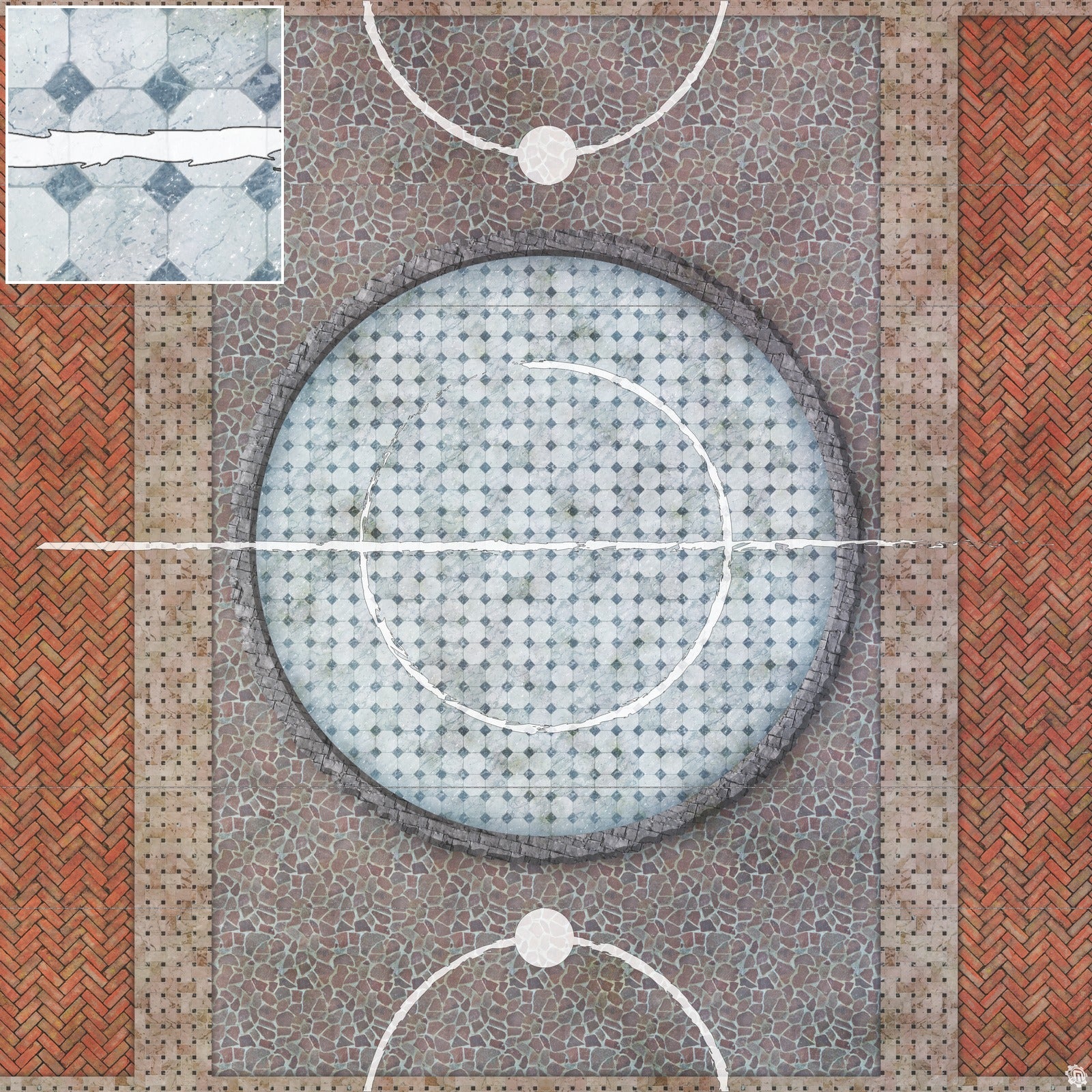 Mats by Mars: Piazza Tabletop Wargaming Play Mat