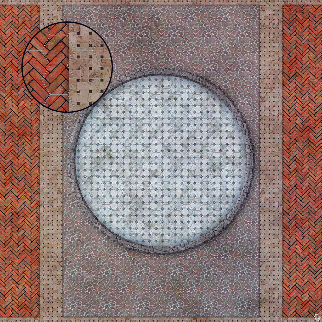 Mats by Mars: Piazza Tabletop Wargaming Play Mat