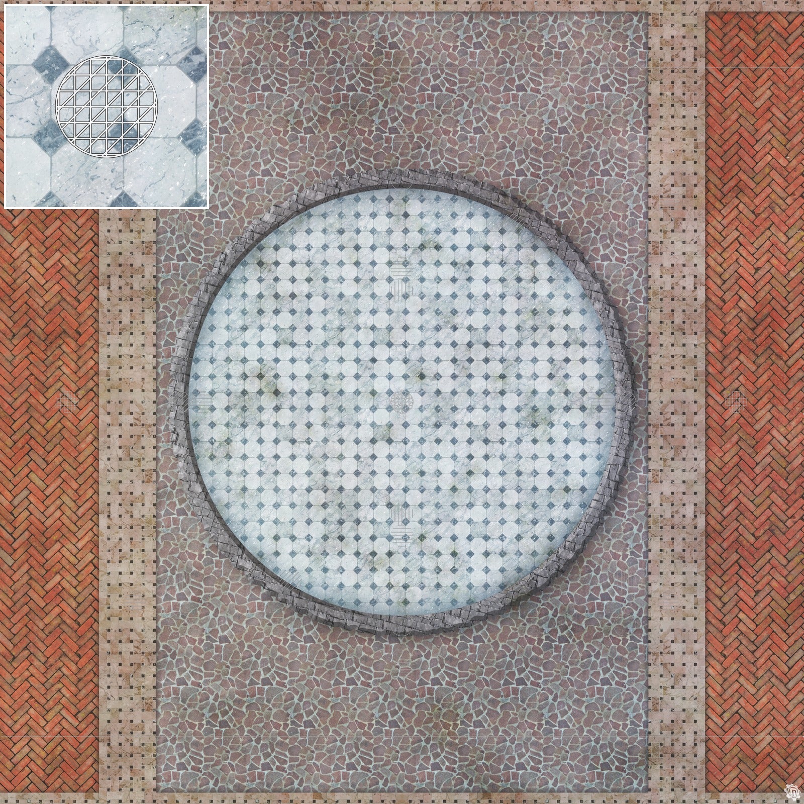 Mats by Mars: Piazza Tabletop Wargaming Play Mat