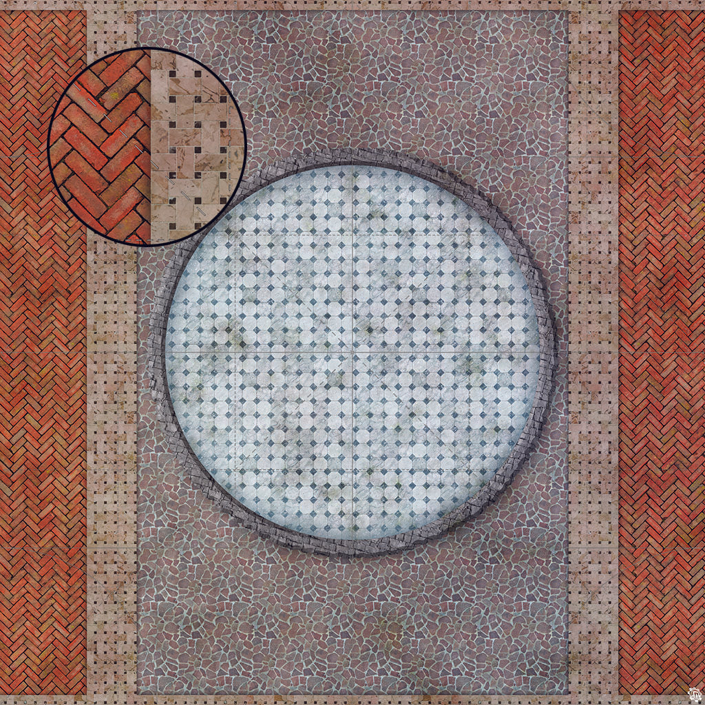 Mats by Mars: Piazza Tabletop Wargaming Play Mat