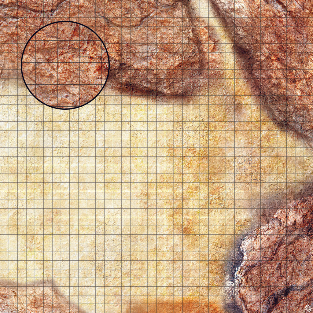 Mats by Mars: Desert Canyon Tabletop Wargaming Play Mat