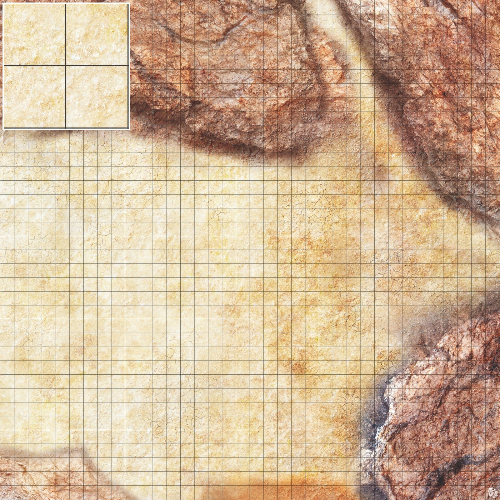 Mats by Mars: Desert Canyon Tabletop Wargaming Play Mat