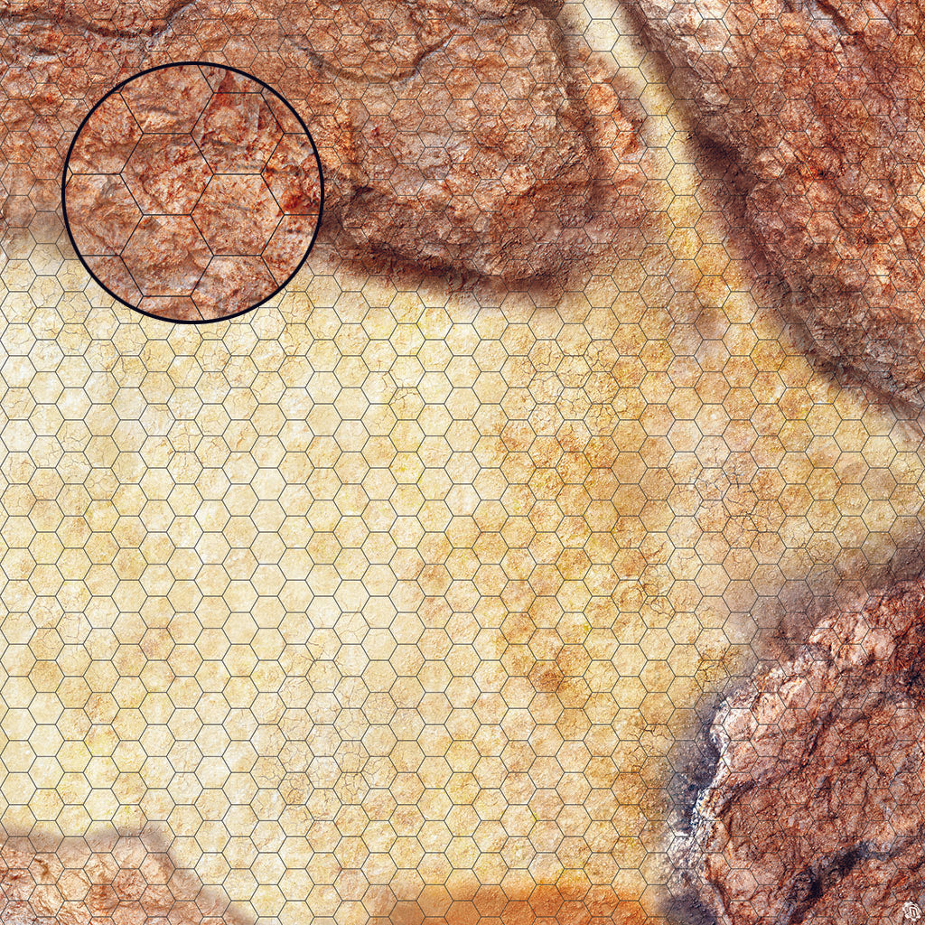 Mats by Mars: Desert Canyon Tabletop Wargaming Play Mat