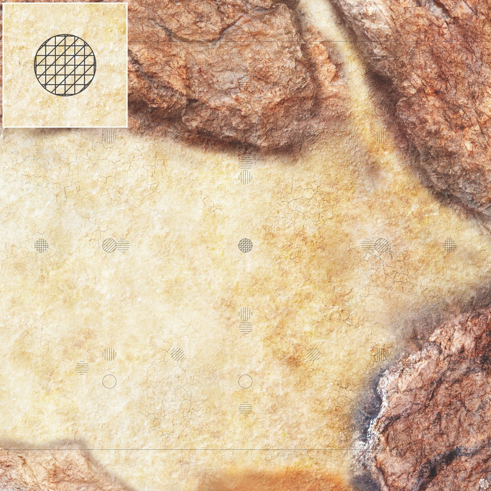 Mats by Mars: Desert Canyon Tabletop Wargaming Play Mat
