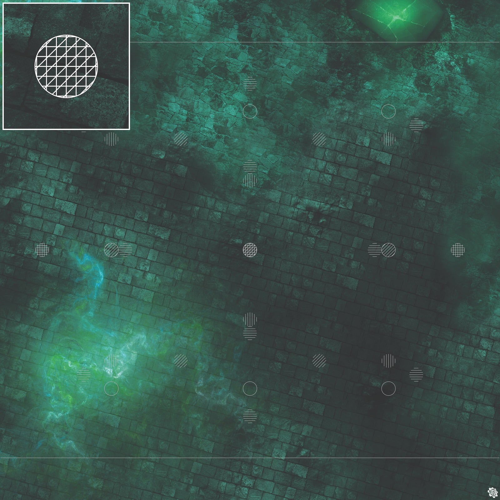 Mats by Mars: Noxious Sewer Tabletop Wargaming Play Mat