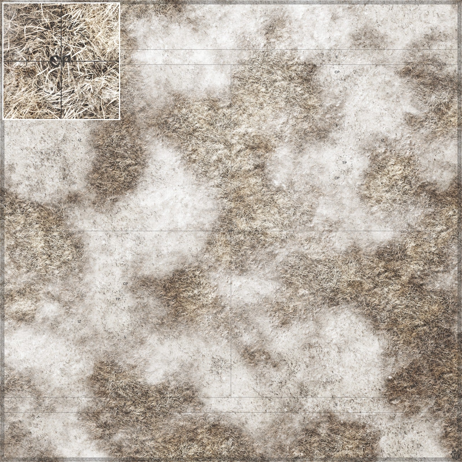 Mats by Mars: Sagebrush Steppes Tabletop Wargaming Play Mat