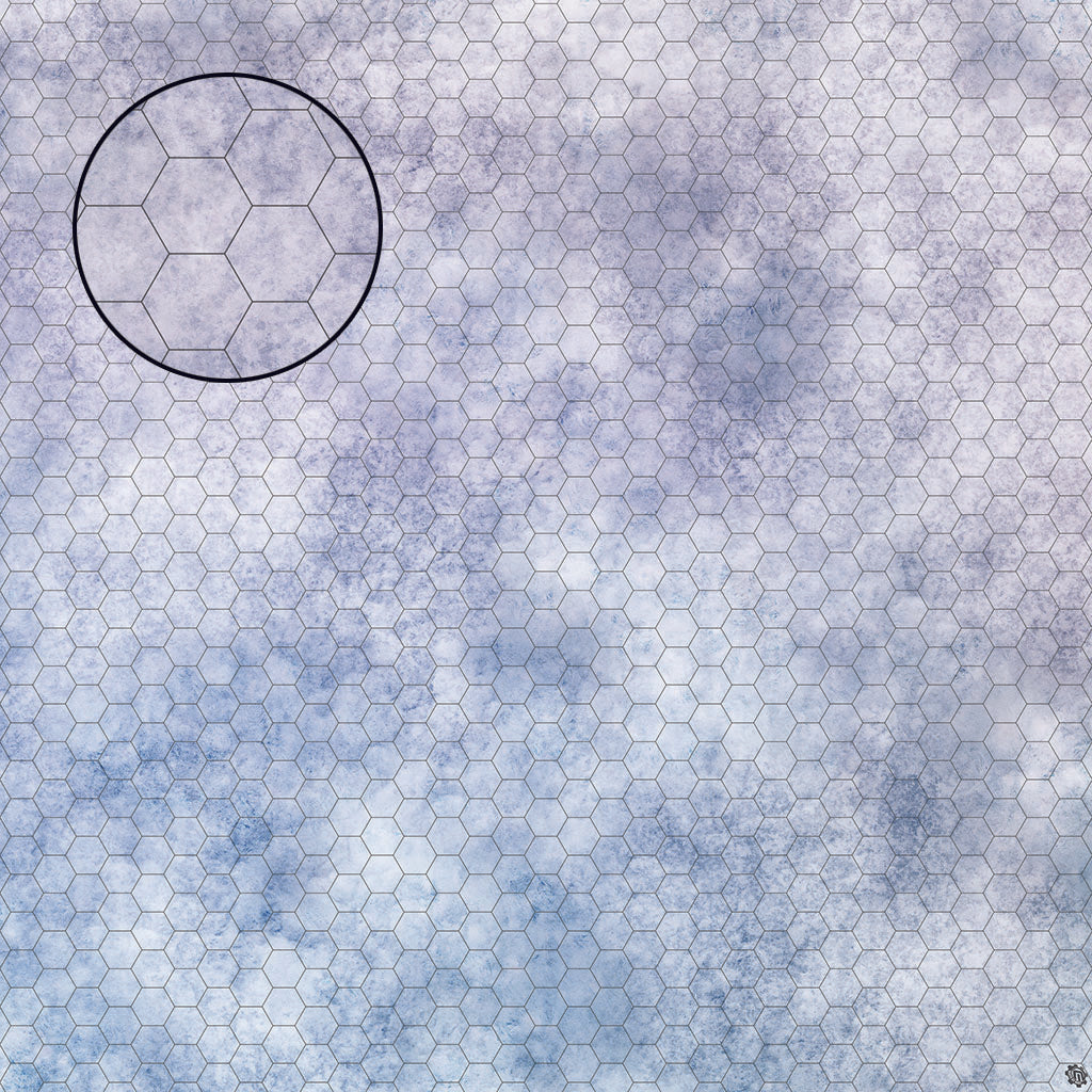Mats by Mars: Glacial Plain Tabletop Wargaming Play Mat