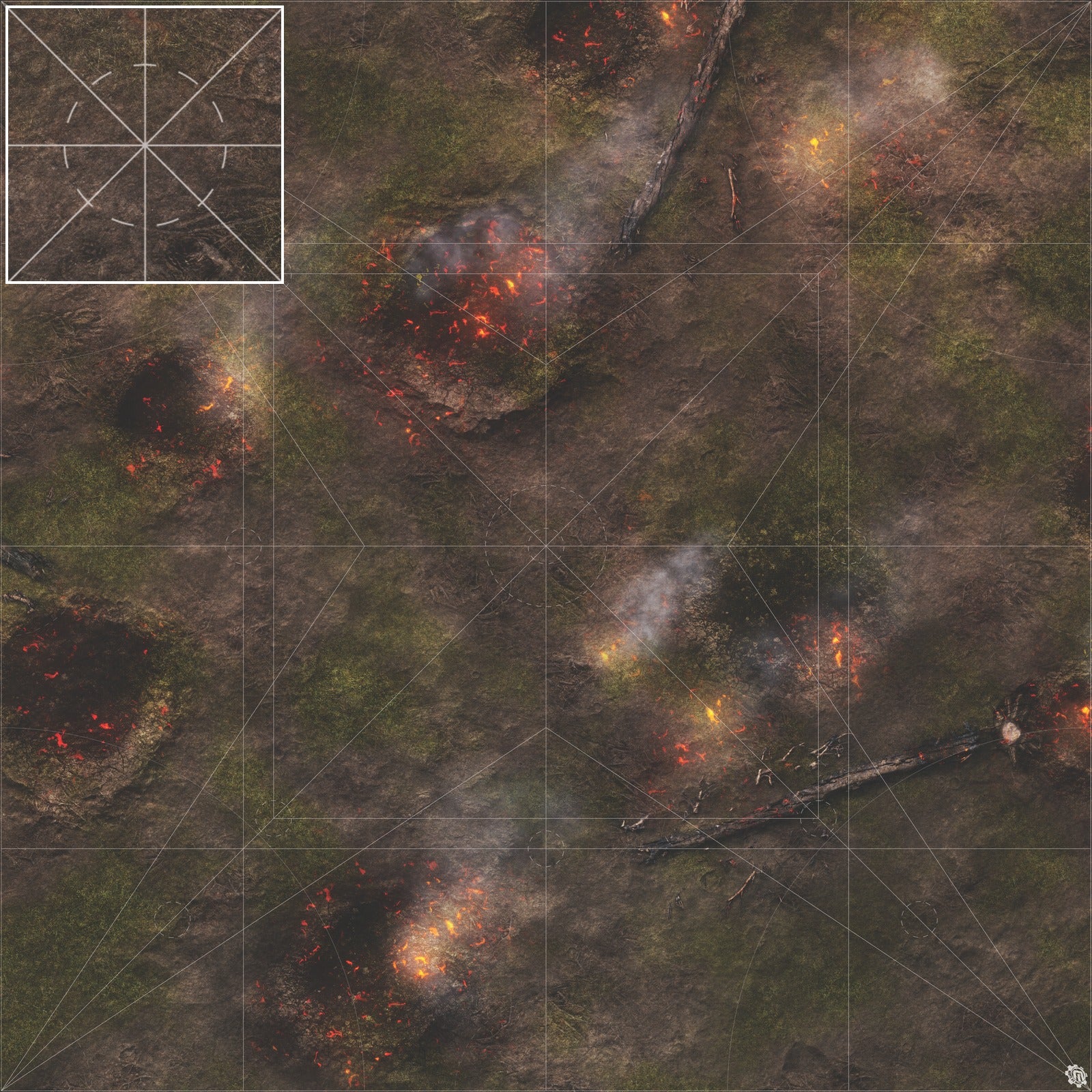 Mats by Mars: Mortar Combat Wargaming Play Mat
