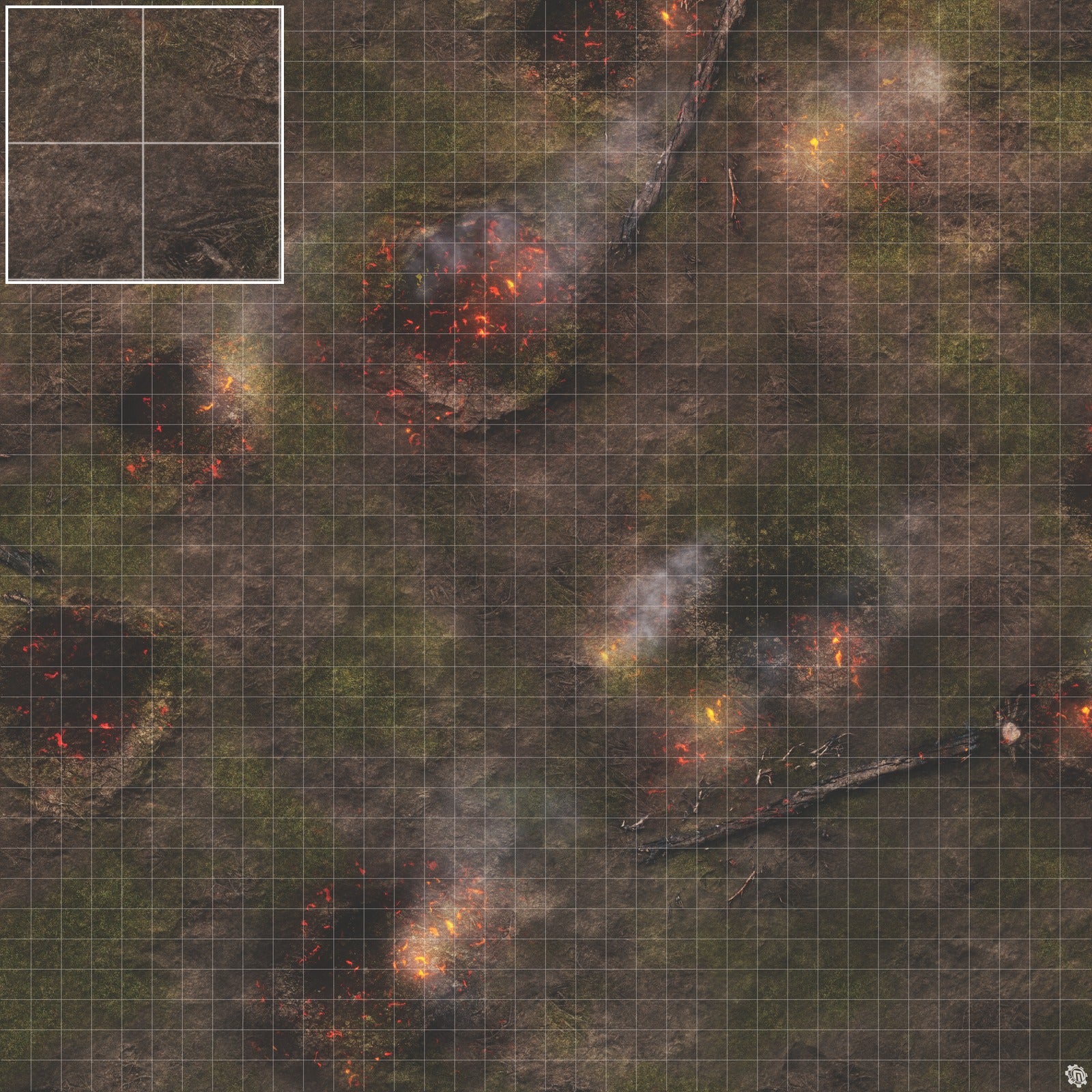 Mats by Mars: Mortar Combat Wargaming Play Mat