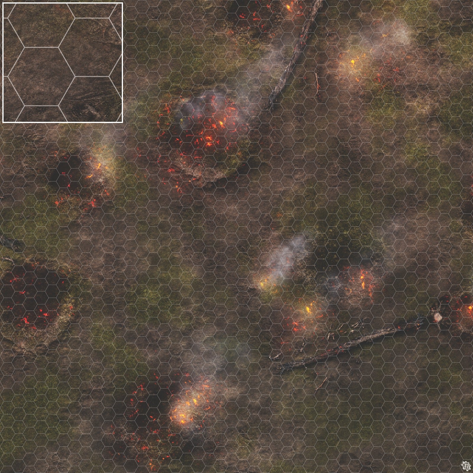 Mats by Mars: Mortar Combat Wargaming Play Mat