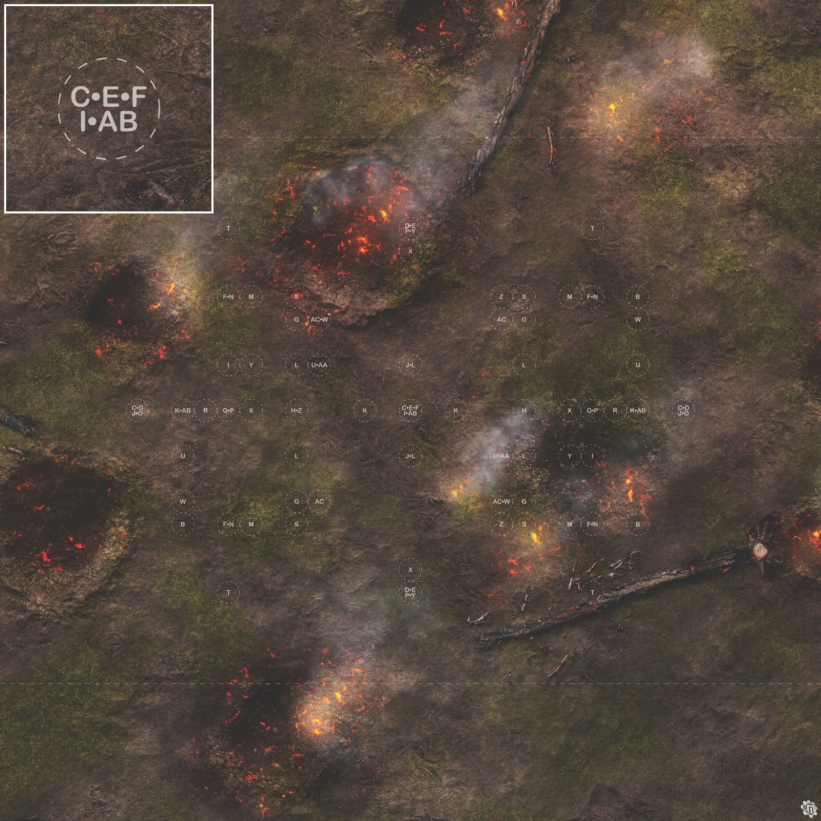 Mats by Mars: Mortar Combat Wargaming Play Mat