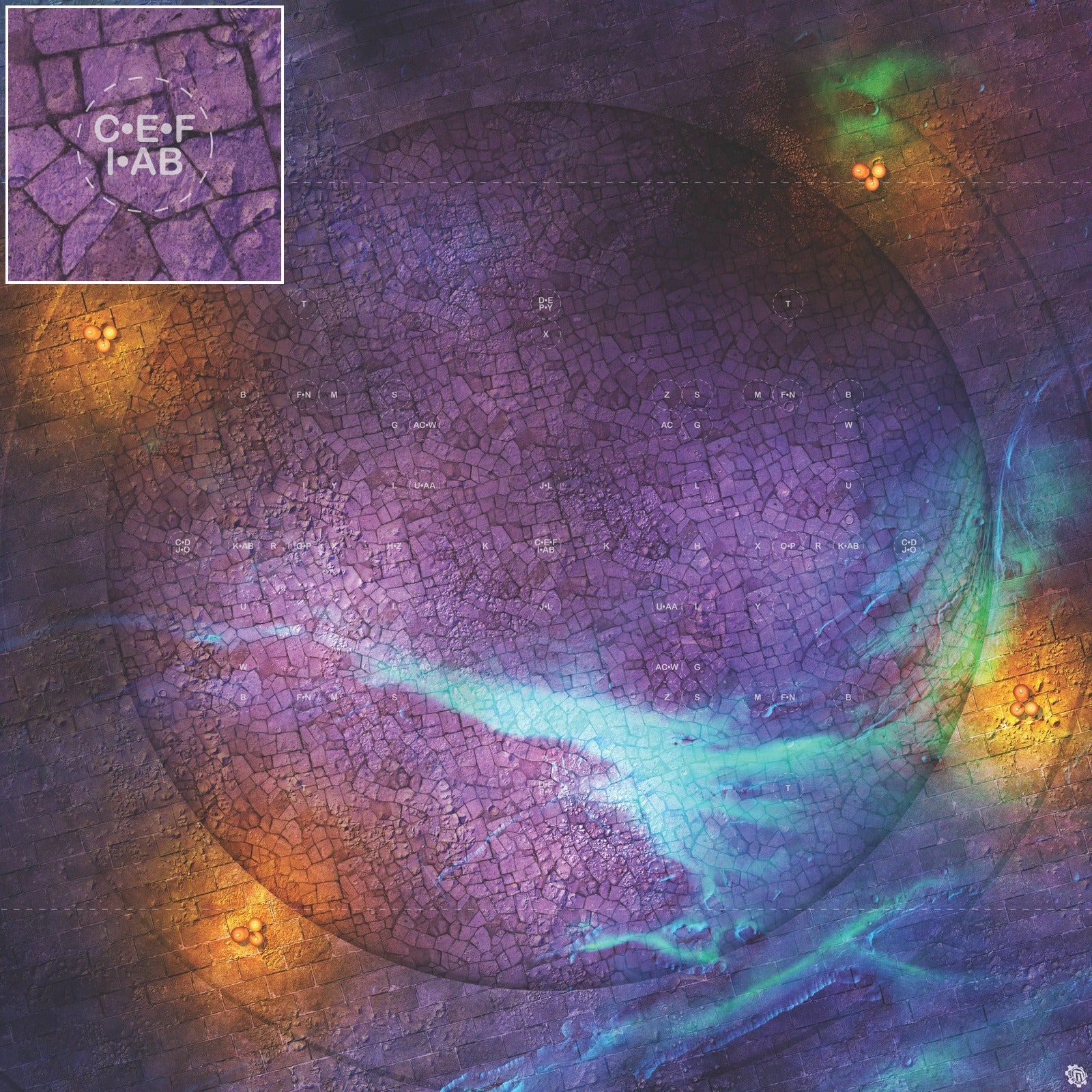 Mats by Mars: Witchlight Warding Wargaming Play Mat