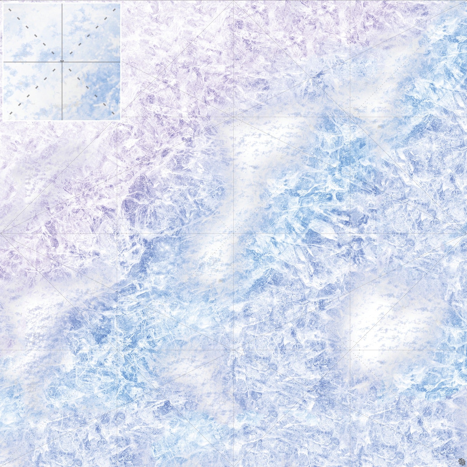Mats by Mars: Frozen Lake Tabletop Wargaming Play Mat