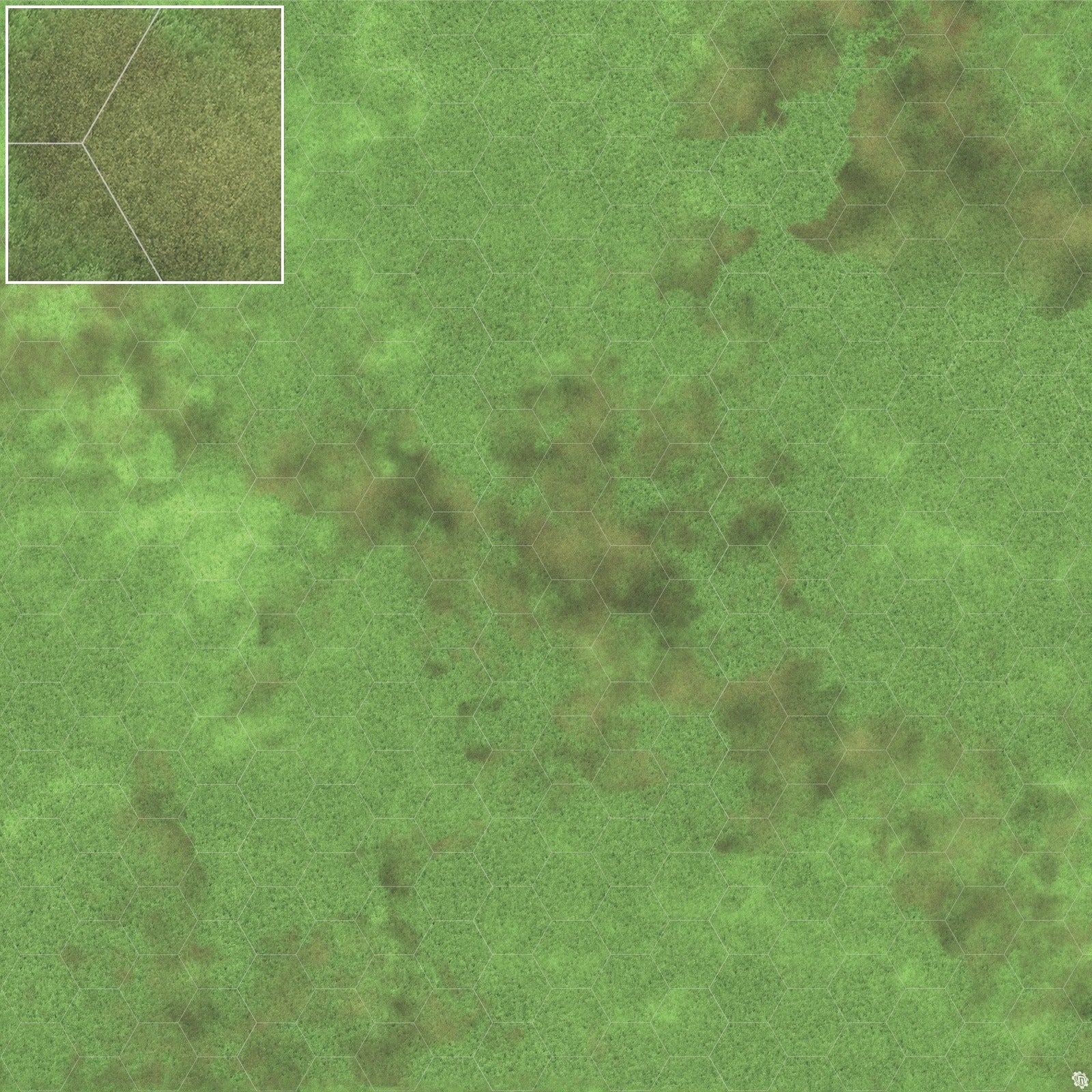 Mats by Mars: Verdant Fields Tabletop Wargaming Play Mat
