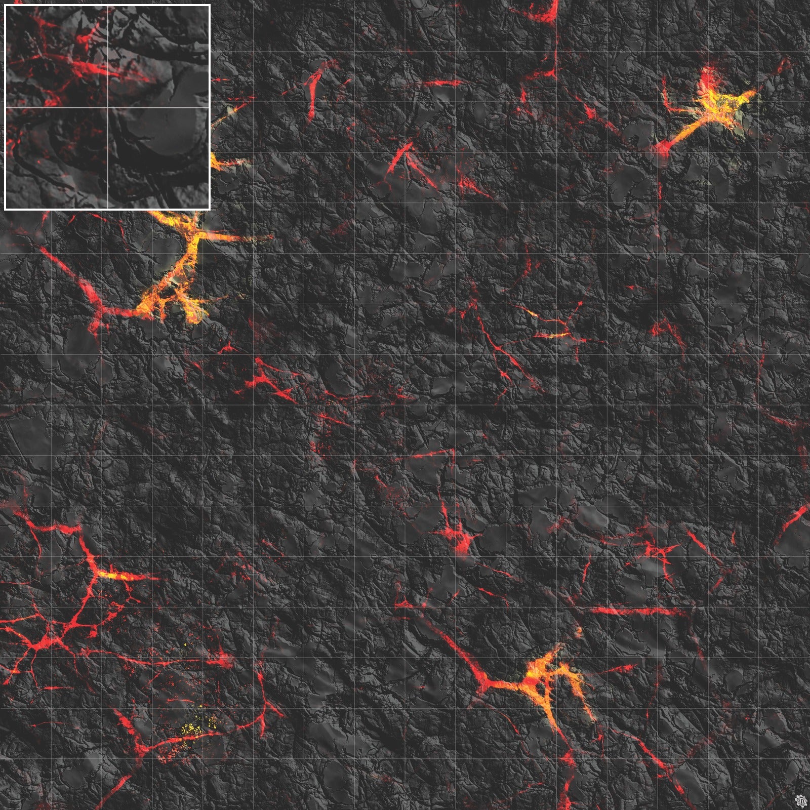 Mats by Mars: Molten Crust Tabletop Wargaming Play Mat