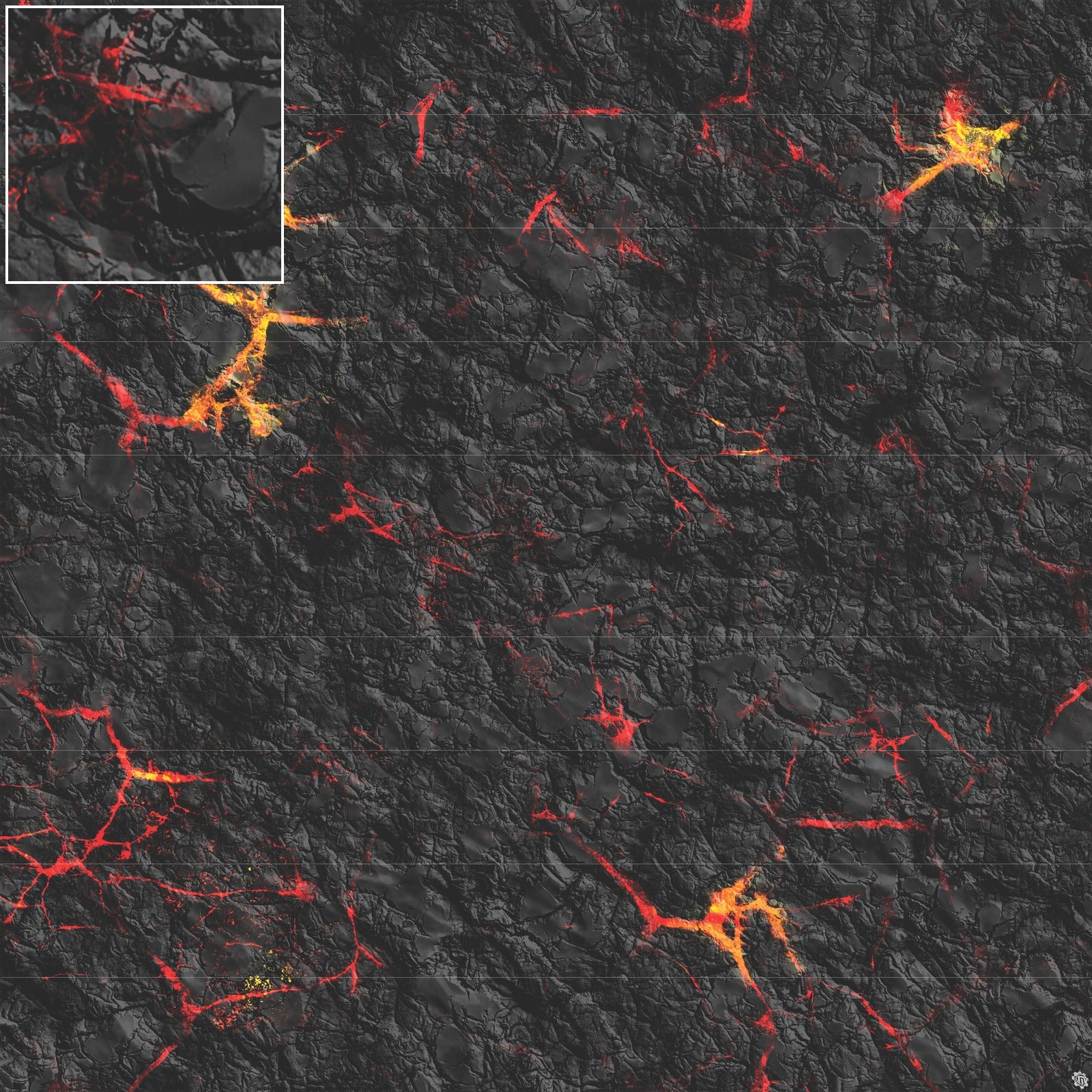 Mats by Mars: Molten Crust Tabletop Wargaming Play Mat