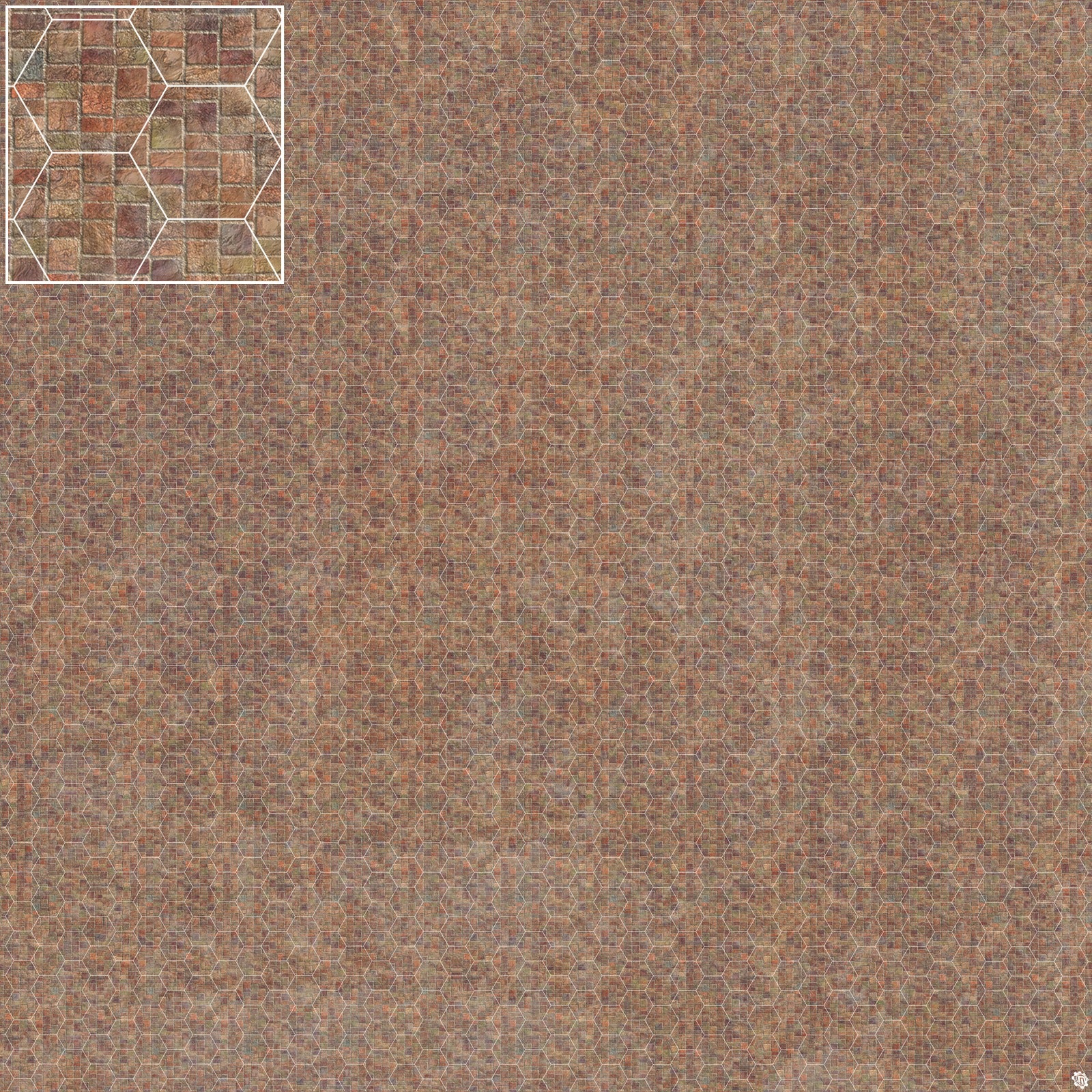 Mats by Mars: Sett in Stone (Red) Tabletop Wargaming Play Mat