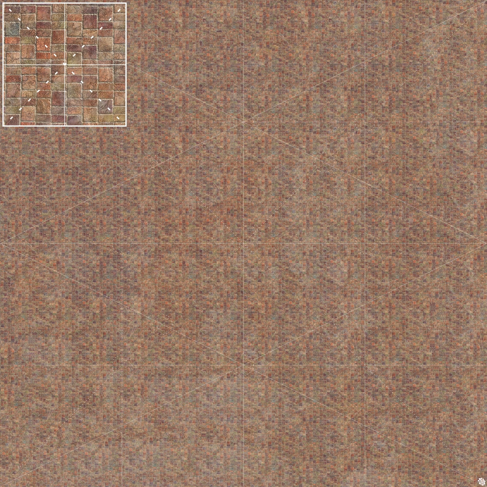 Mats by Mars: Sett in Stone (Red) Tabletop Wargaming Play Mat
