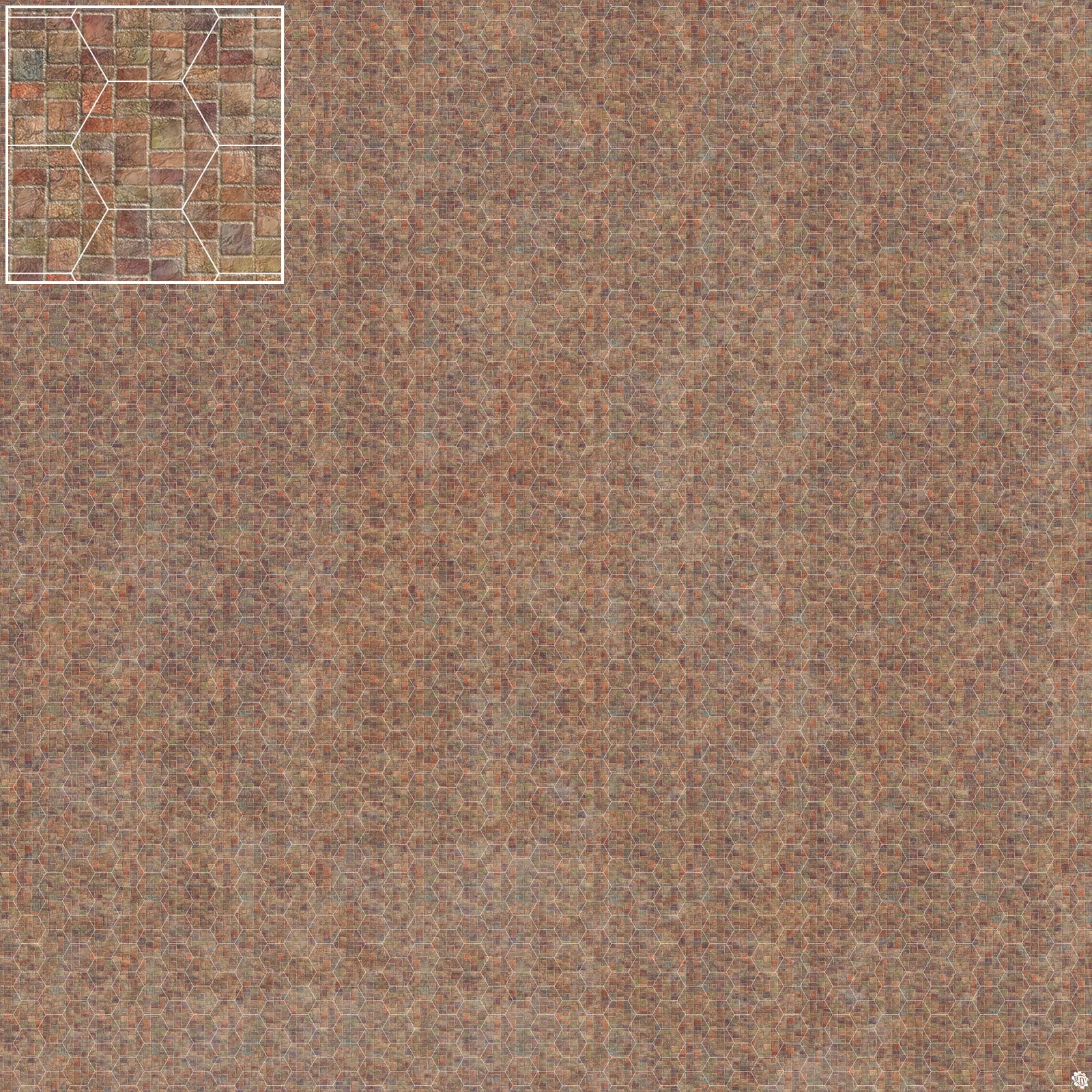 Mats by Mars: Sett in Stone (Red) Tabletop Wargaming Play Mat