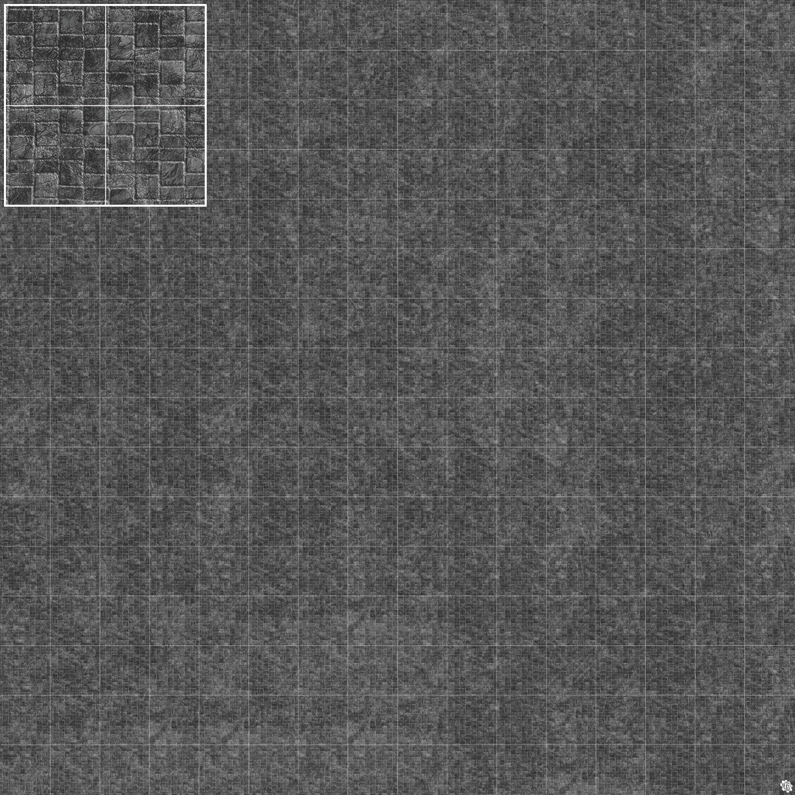 Mats by Mars: Sett in Stone (Grey) Tabletop Wargaming Play Mat
