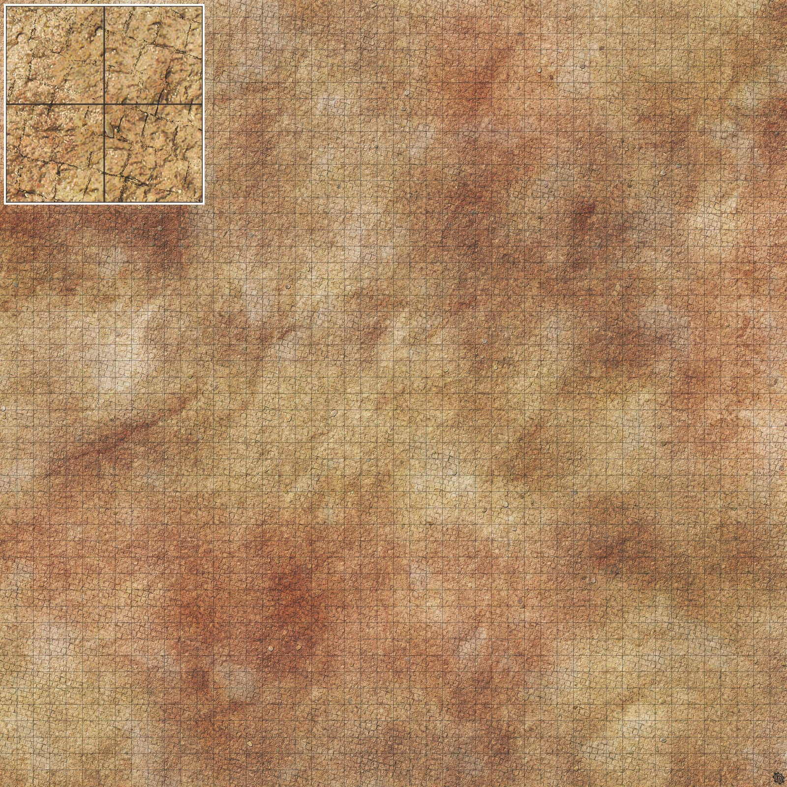 Mats by Mars: Sandy Cobbles Tabletop Wargaming Play Mat