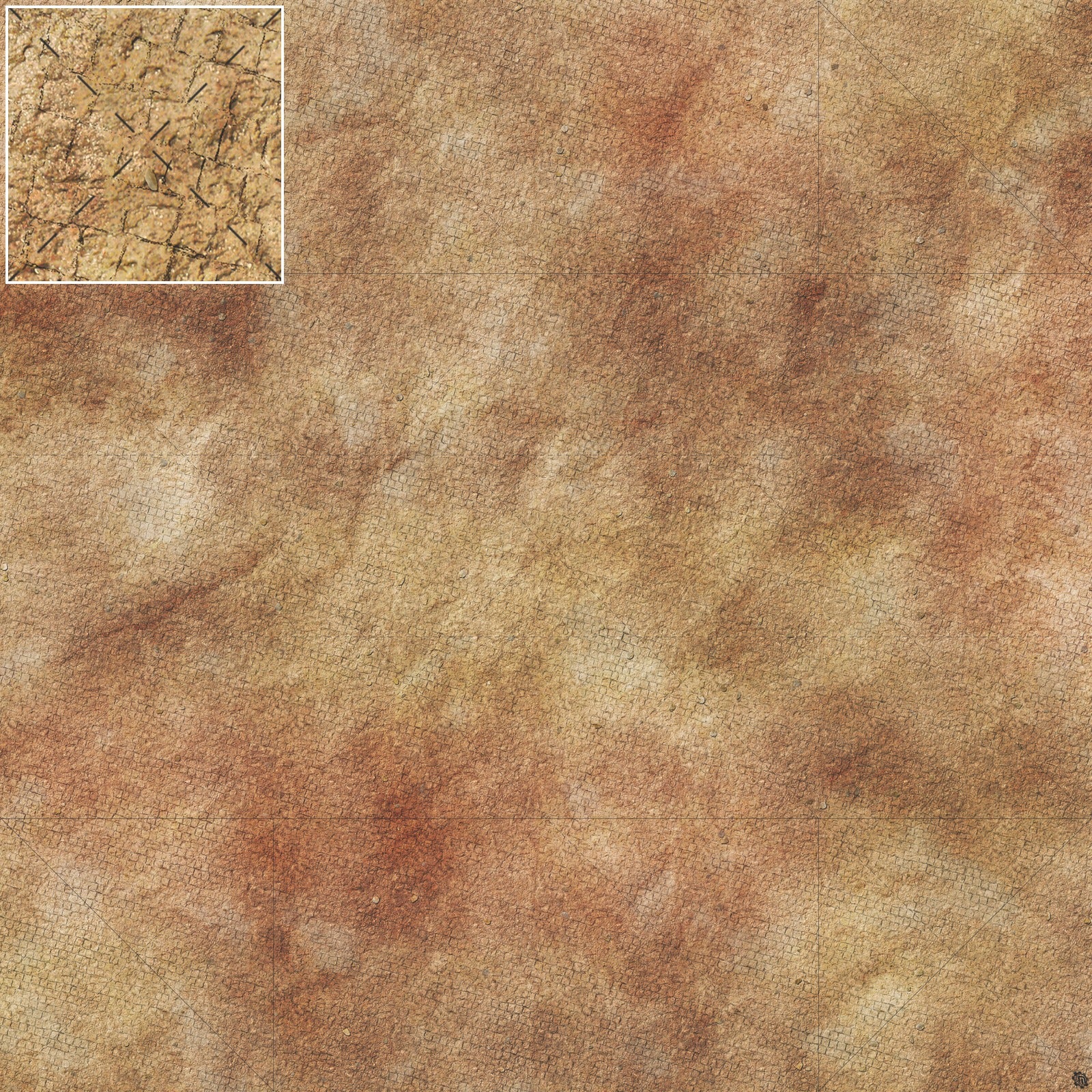Mats by Mars: Sandy Cobbles Tabletop Wargaming Play Mat