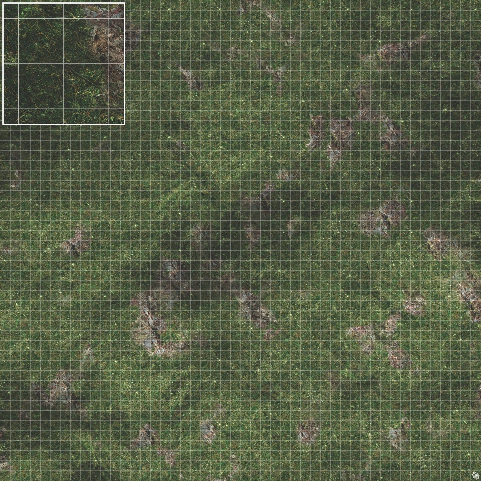 Mats by Mars: Green Hills Tabletop Wargaming Play Mat