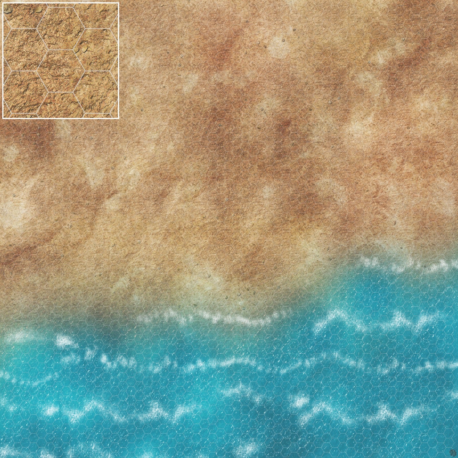 Mats by Mars: Treasure Beach Tabletop Wargaming Play Mat
