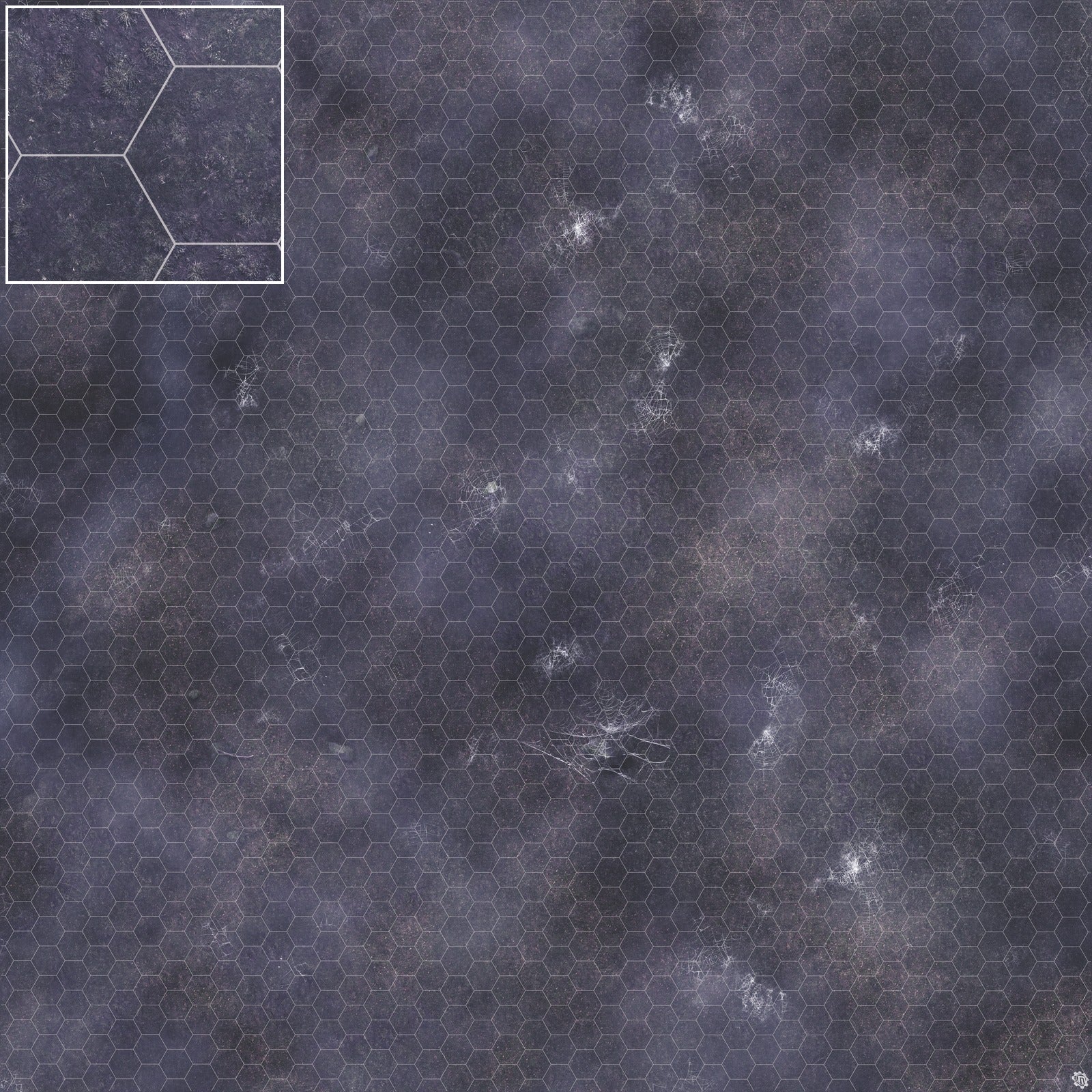 Mats by Mars: Moonlight Cobwebs Tabletop Wargaming Play Mat