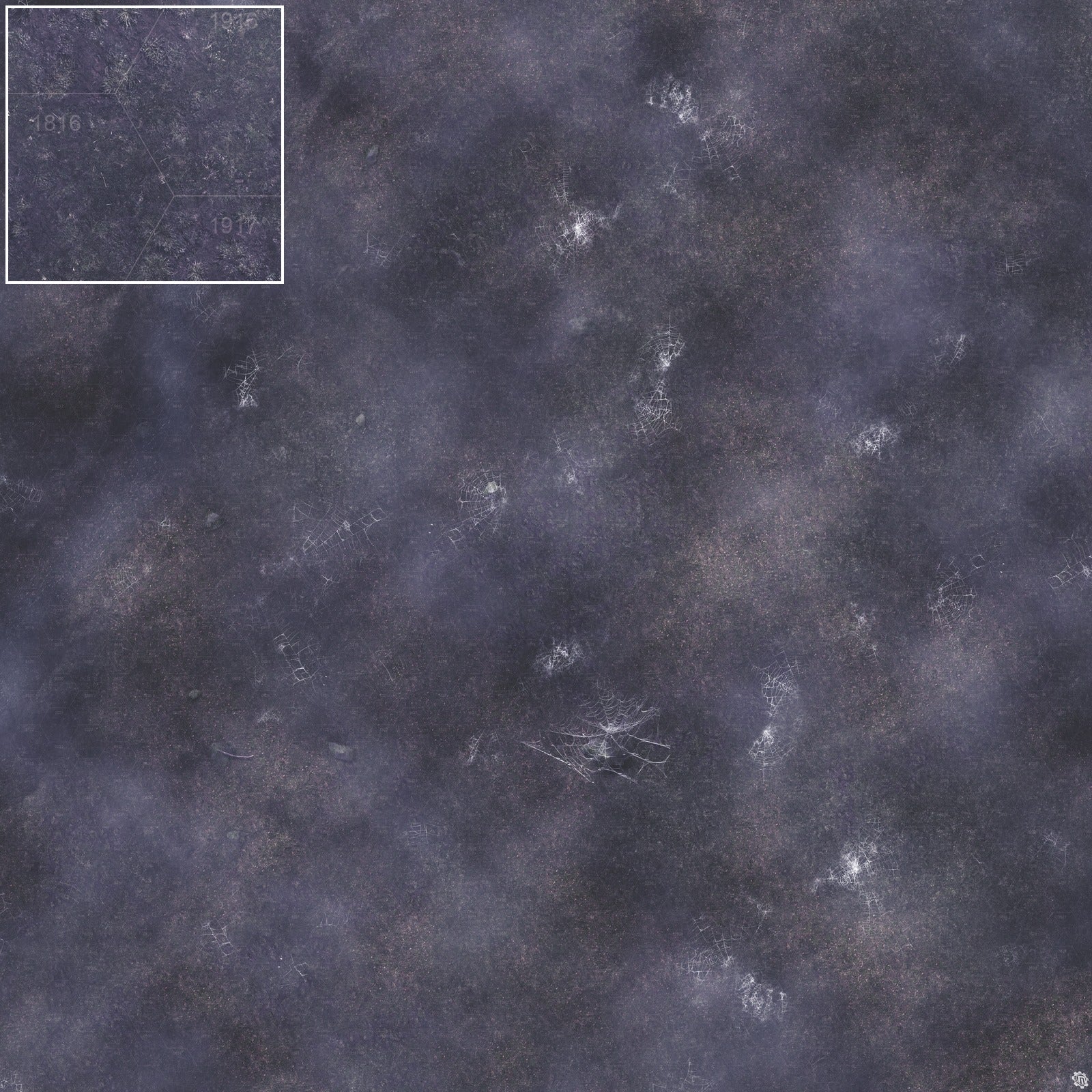 Mats by Mars: Moonlight Cobwebs Tabletop Wargaming Play Mat