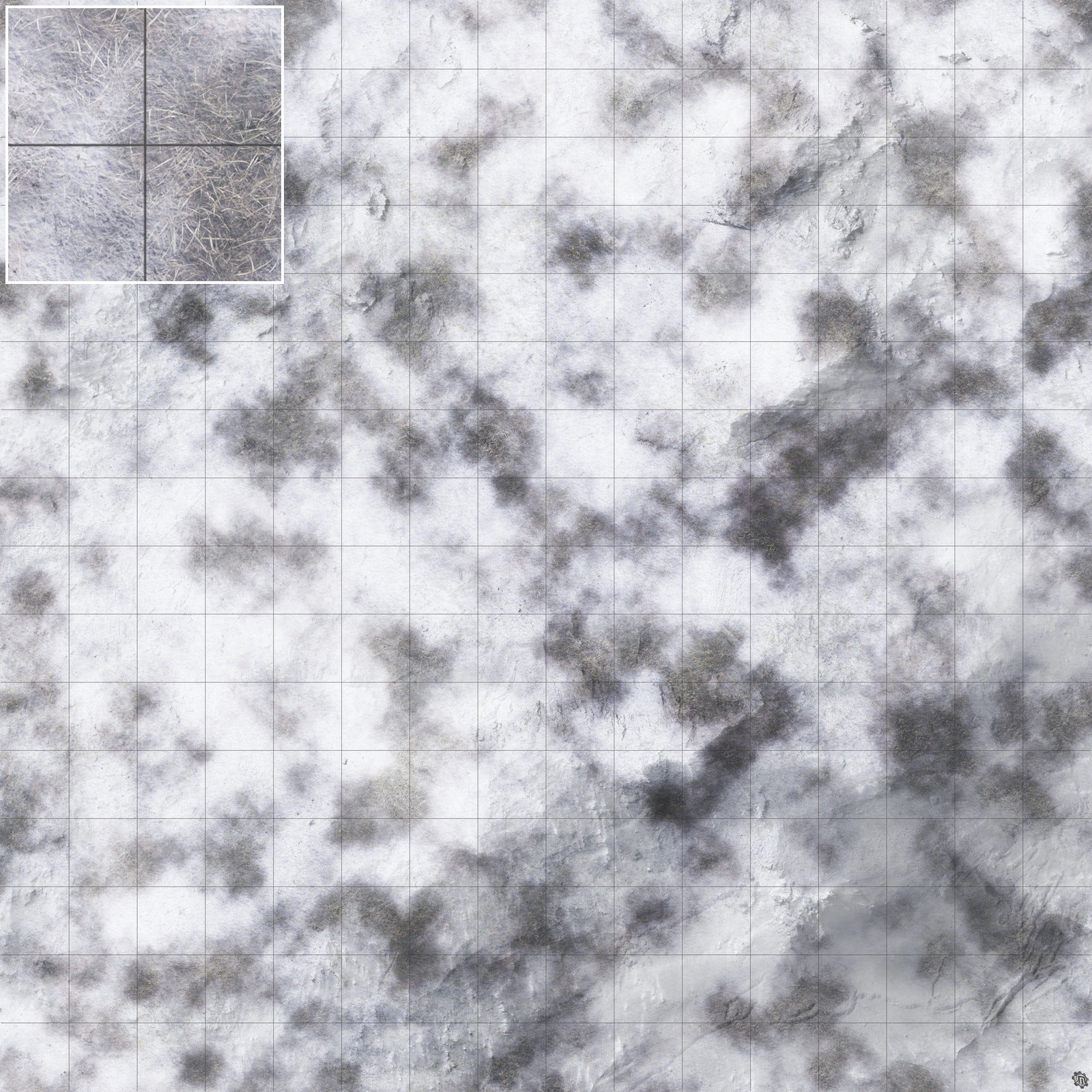 Mats by Mars: Frozen Wasteland Tabletop Wargaming Play Mat