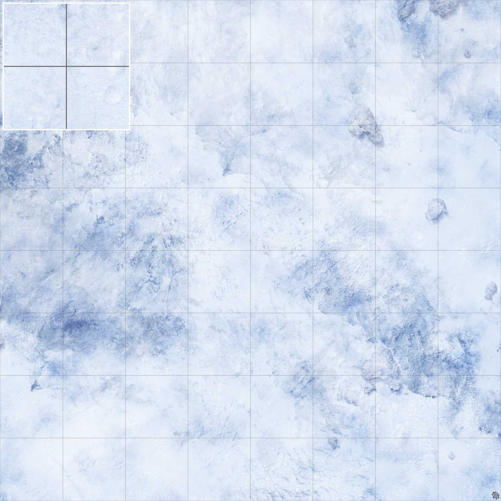 Mats by Mars: Glacial Pass Tabletop Wargaming Play Mat