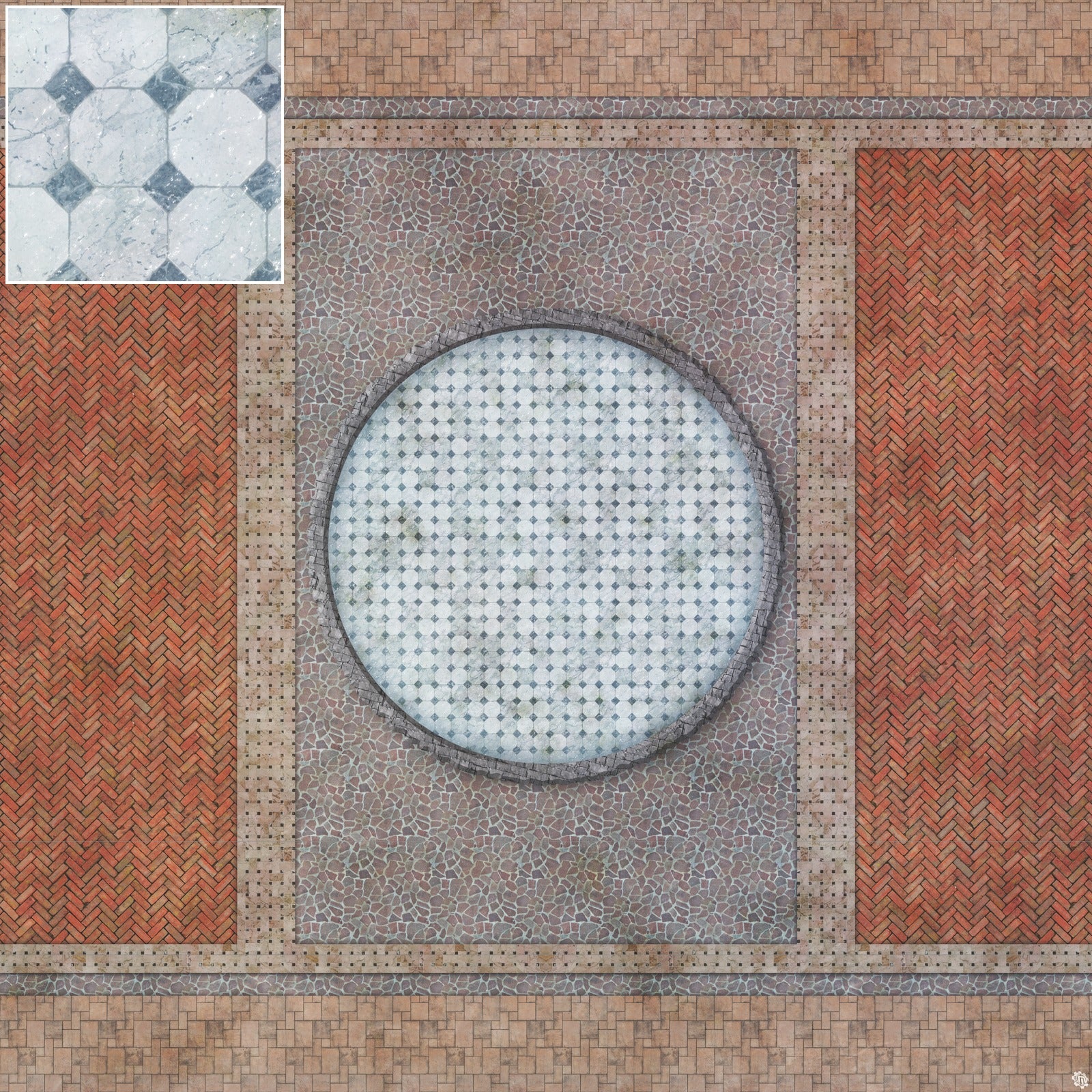 Mats by Mars: Piazza Tabletop Wargaming Play Mat