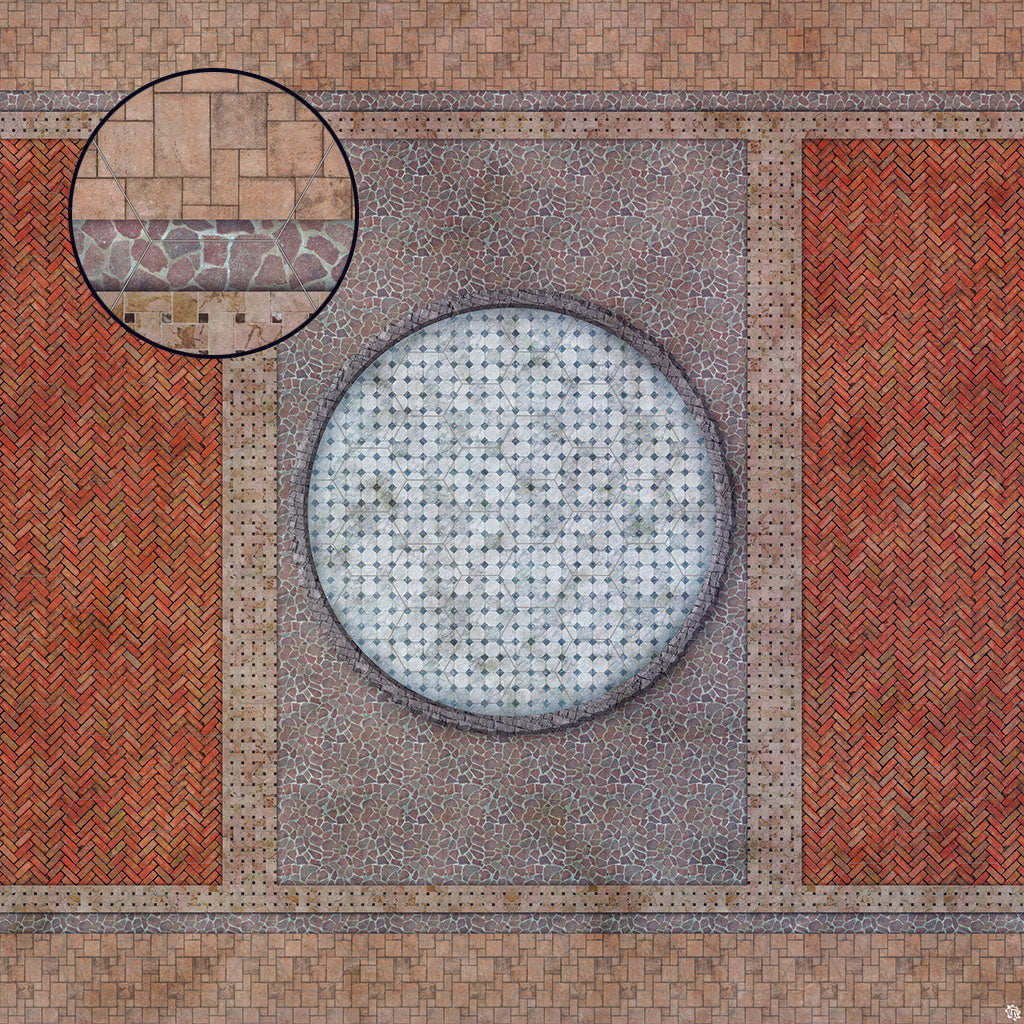 Mats by Mars: Piazza Tabletop Wargaming Play Mat