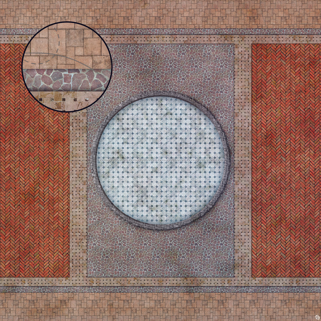 Mats by Mars: Piazza Tabletop Wargaming Play Mat