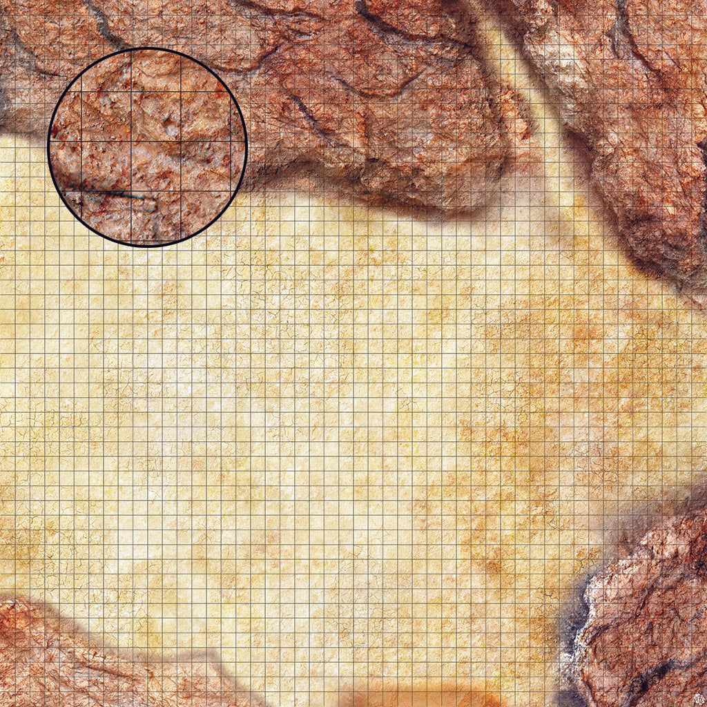 Mats by Mars: Desert Canyon Tabletop Wargaming Play Mat