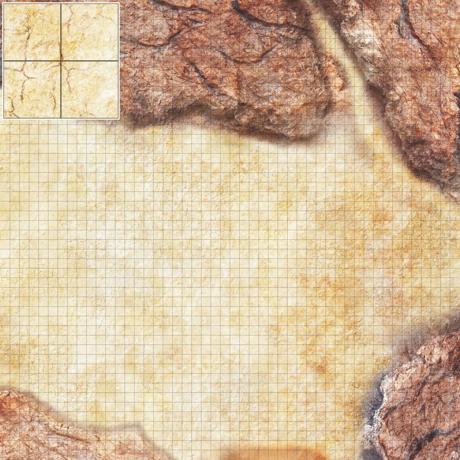 Mats by Mars: Desert Canyon Tabletop Wargaming Play Mat