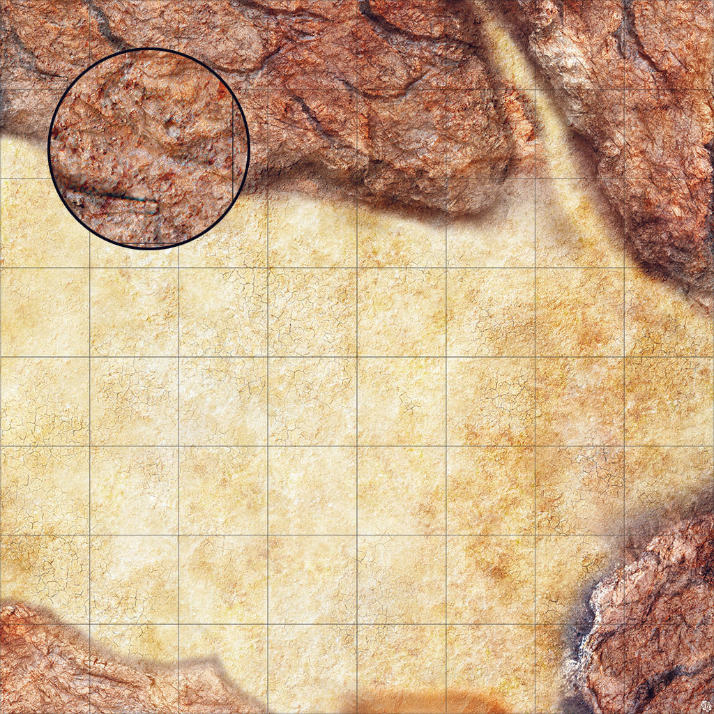 Mats by Mars: Desert Canyon Tabletop Wargaming Play Mat