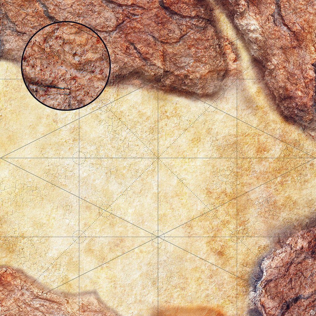 Mats by Mars: Desert Canyon Tabletop Wargaming Play Mat