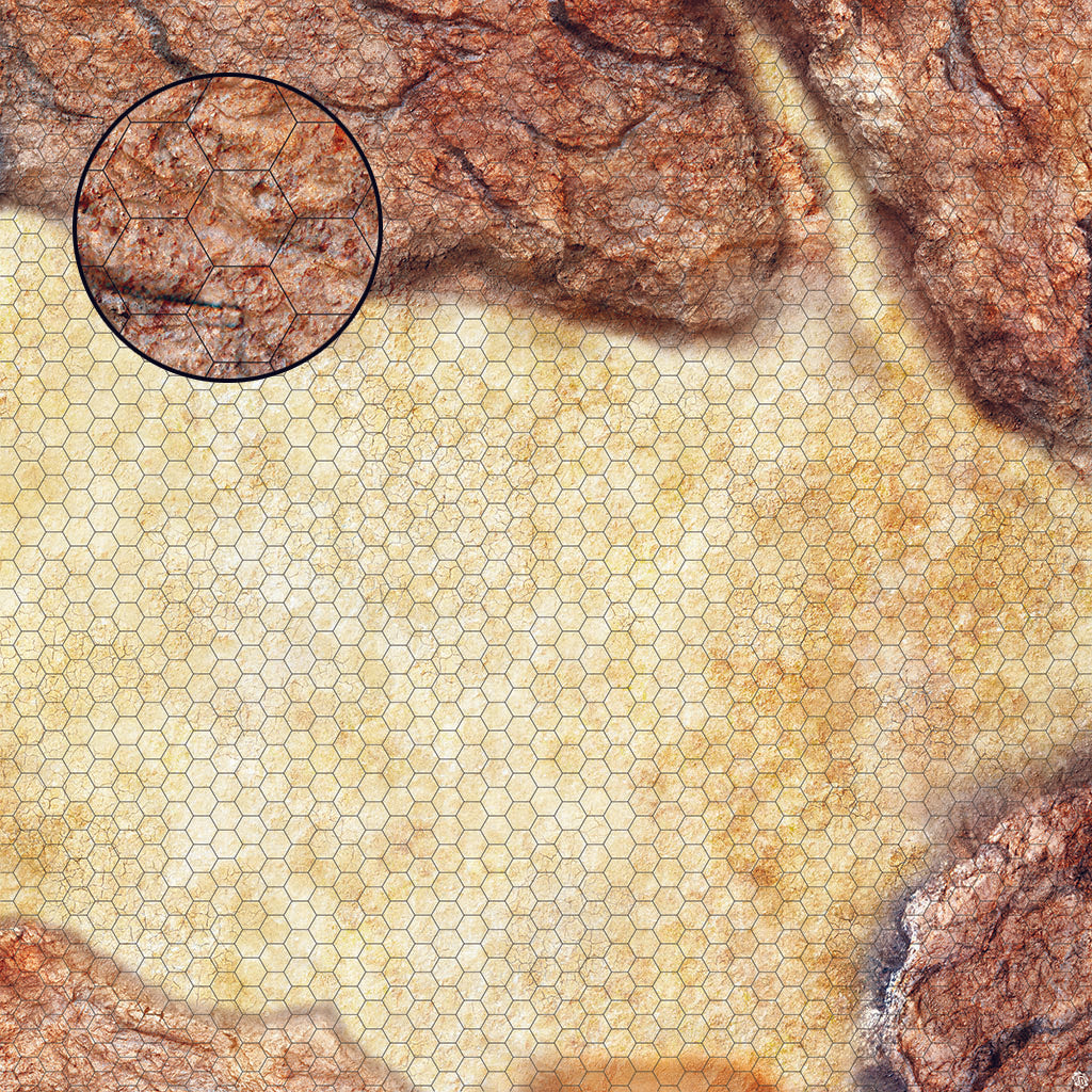Mats by Mars: Desert Canyon Tabletop Wargaming Play Mat