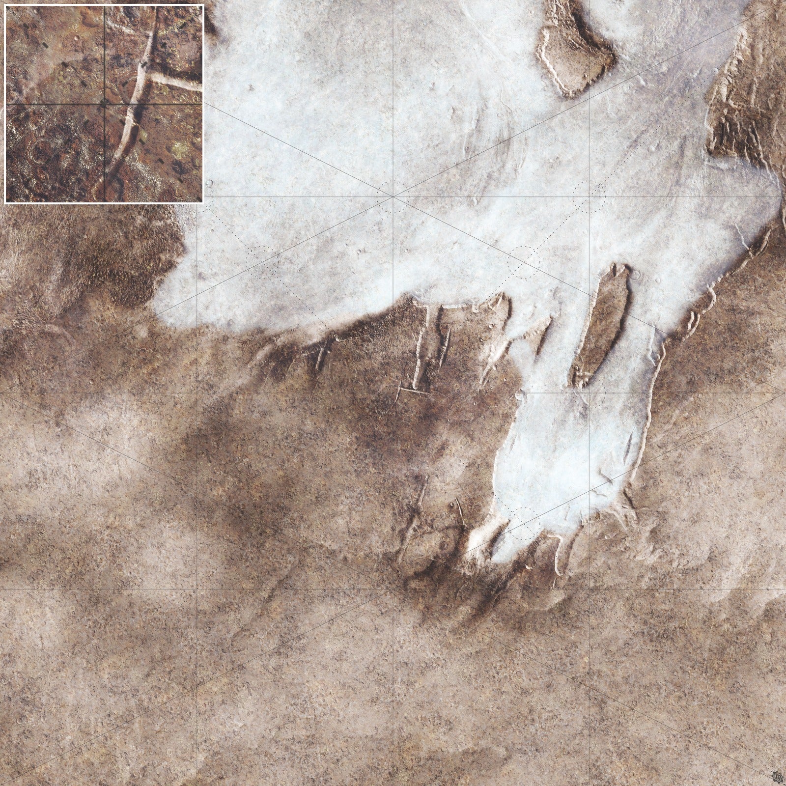 Mats by Mars: Bleached Bone Gulch Tabletop Wargaming Play Mat