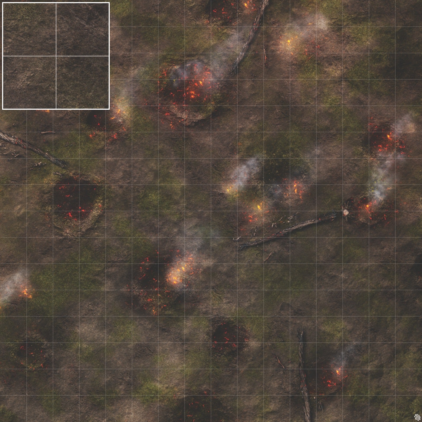 Mats by Mars: Mortar Combat Wargaming Play Mat