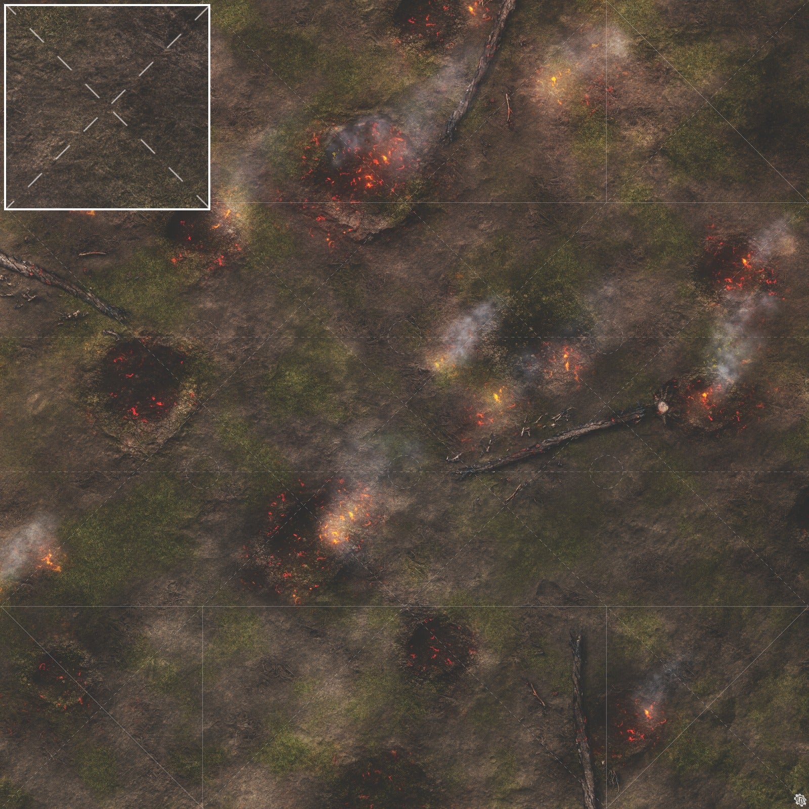 Mats by Mars: Mortar Combat Wargaming Play Mat