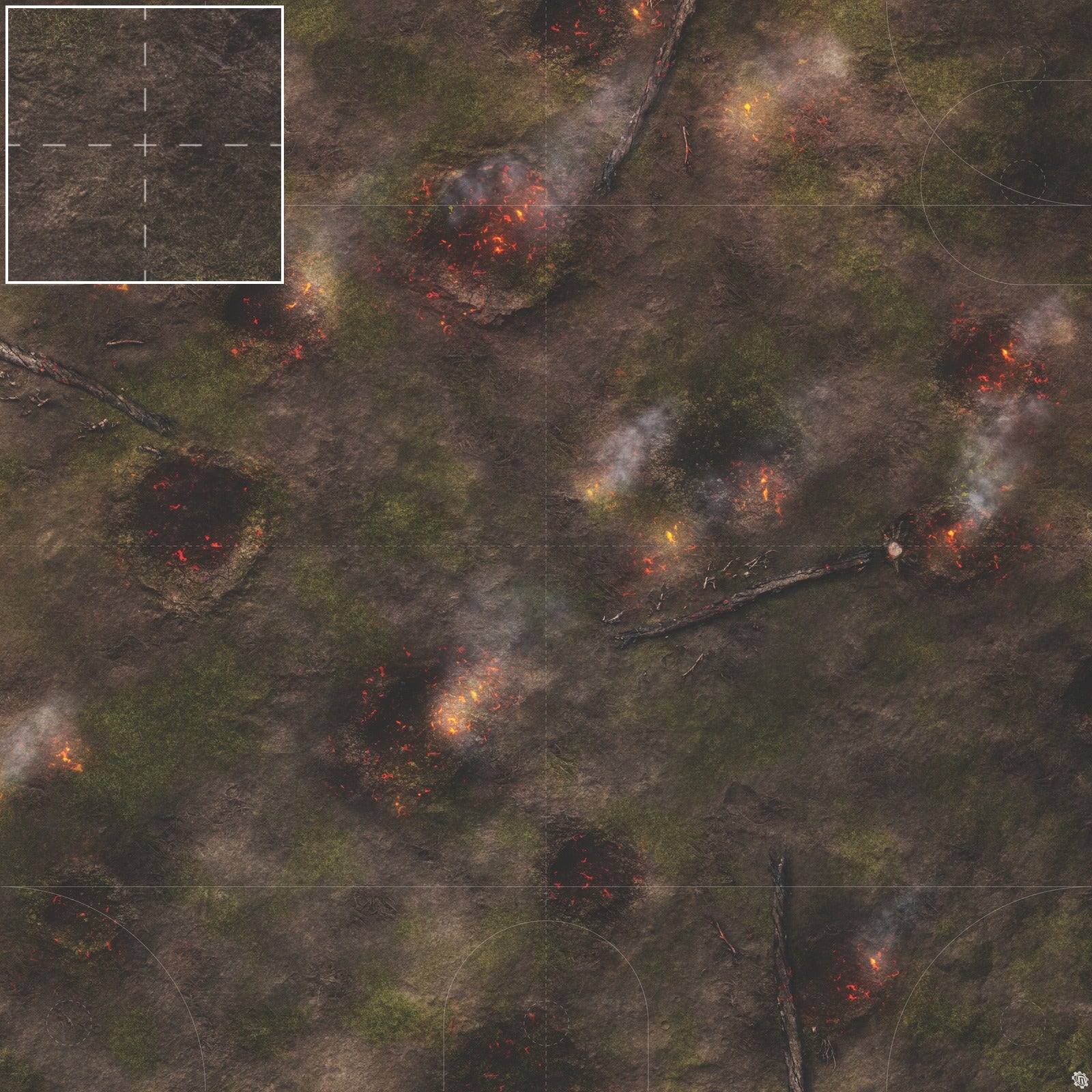 Mats by Mars: Mortar Combat Wargaming Play Mat